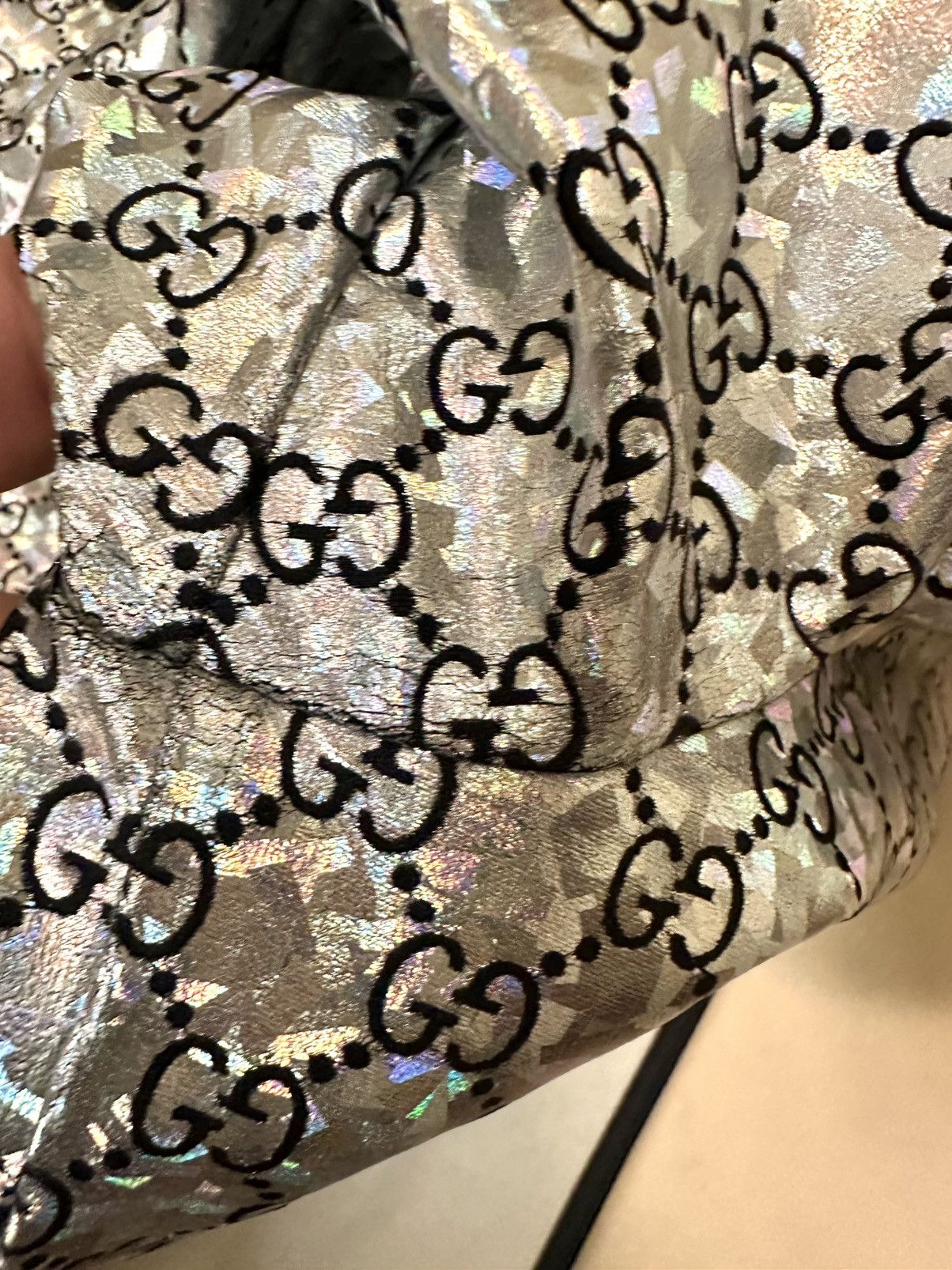 Gucci Gucci Holographic Monogram Track Jacket XL Size US XL / EU 56 / 4 - 11 Thumbnail