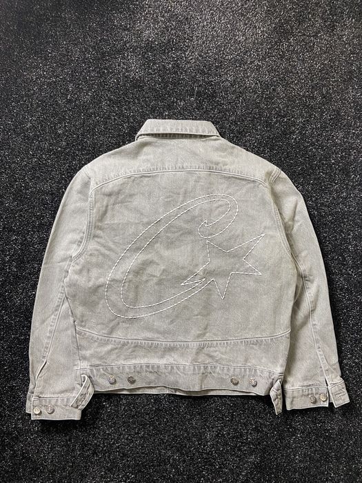 Corteiz Corteiz C-Star Denim Jacket Grey | Grailed