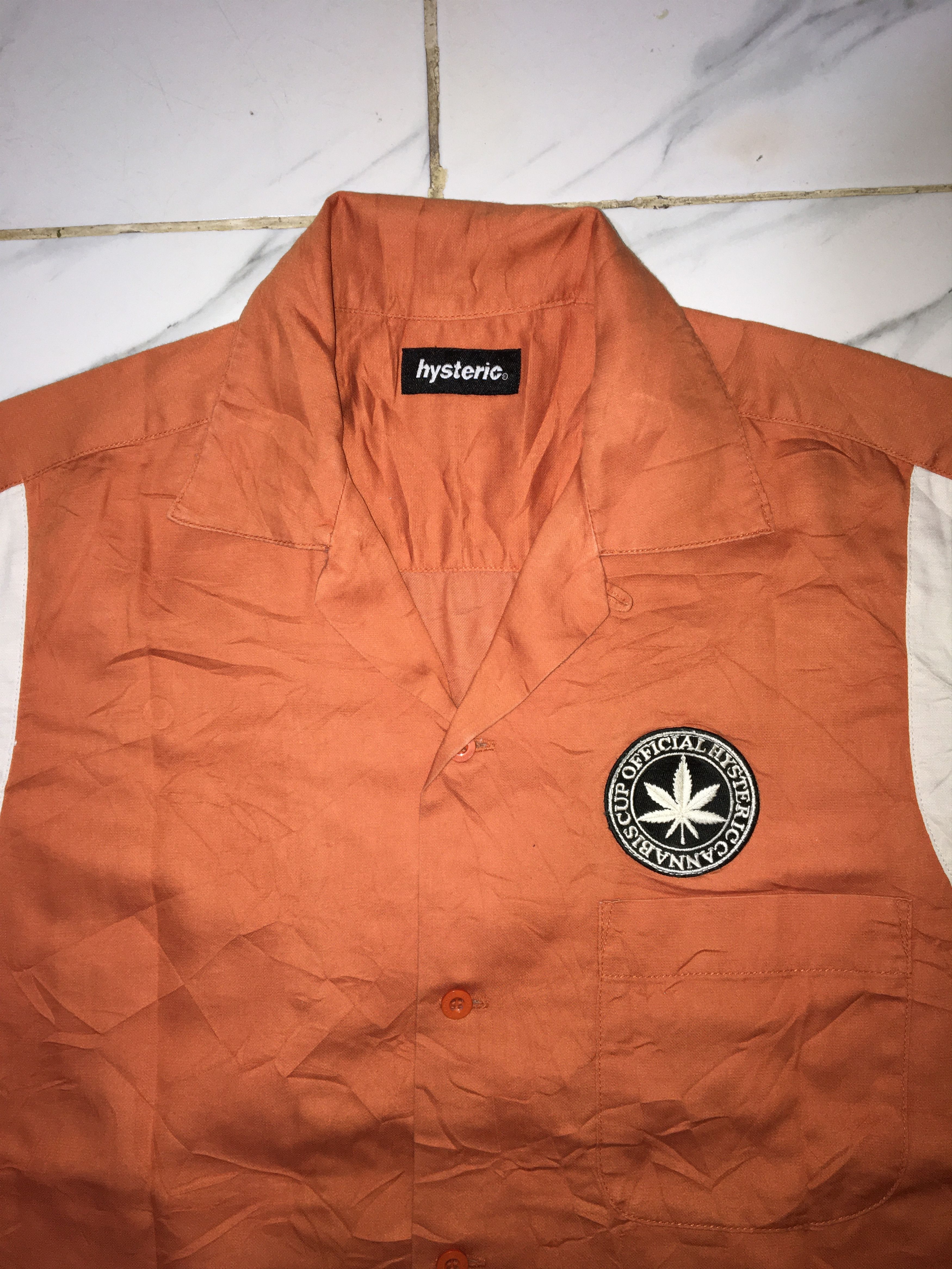 Hysteric Glamour Hysteric Glamour Cannabis Cup Bowling Open Collar Shirt Size US L / EU 52-54 / 3 - 3 Thumbnail