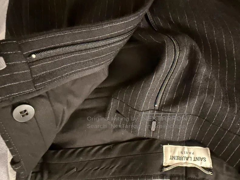 Saint Laurent Paris Saint Laurent Paris High-Waisted Striped Trousers Size US 28 / EU 44 - 3 Thumbnail