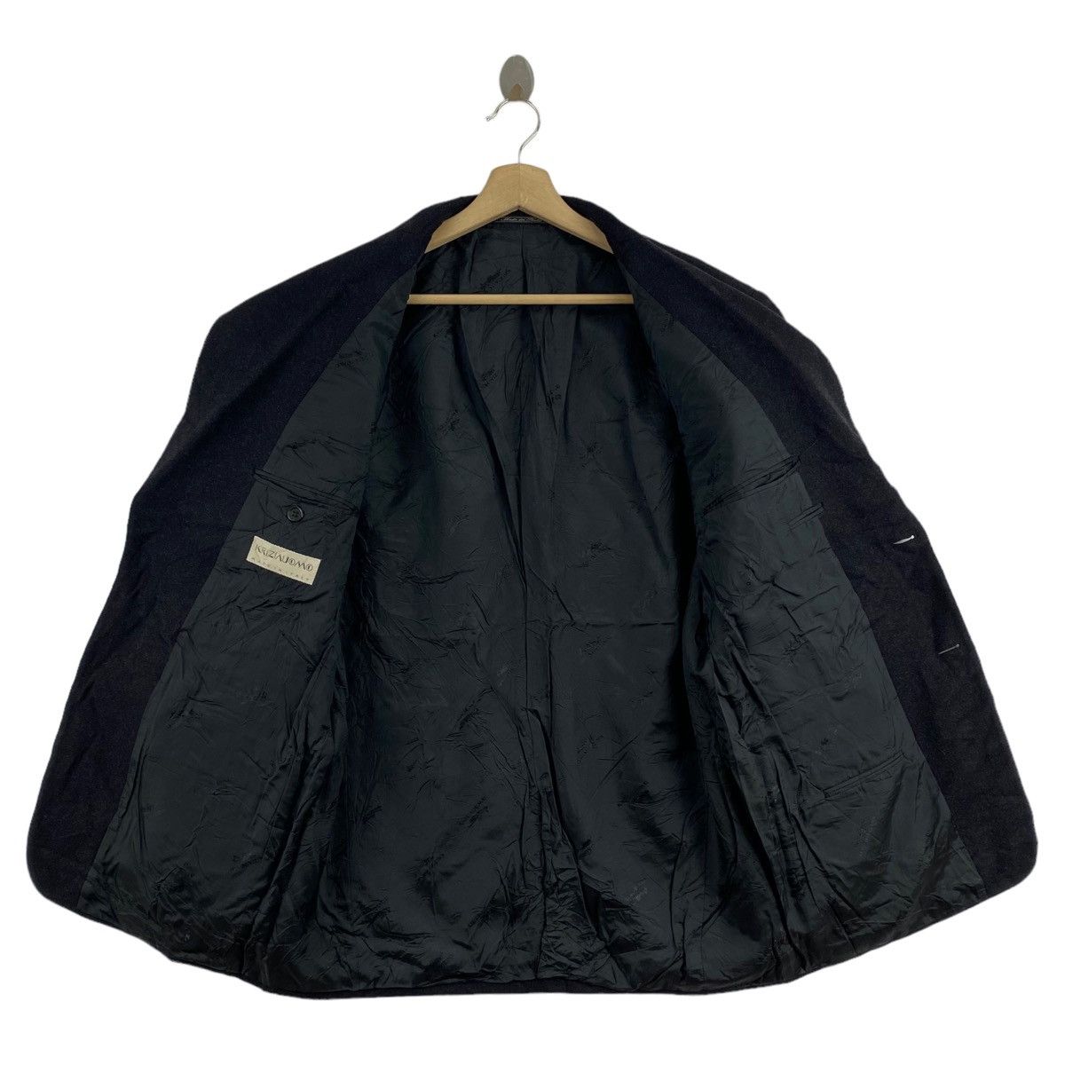 Krizia Uomo KRIZIA UOMO Italian Designer Black Blazer Coat Jacket Size US L / EU 52-54 / 3 - 3 Thumbnail