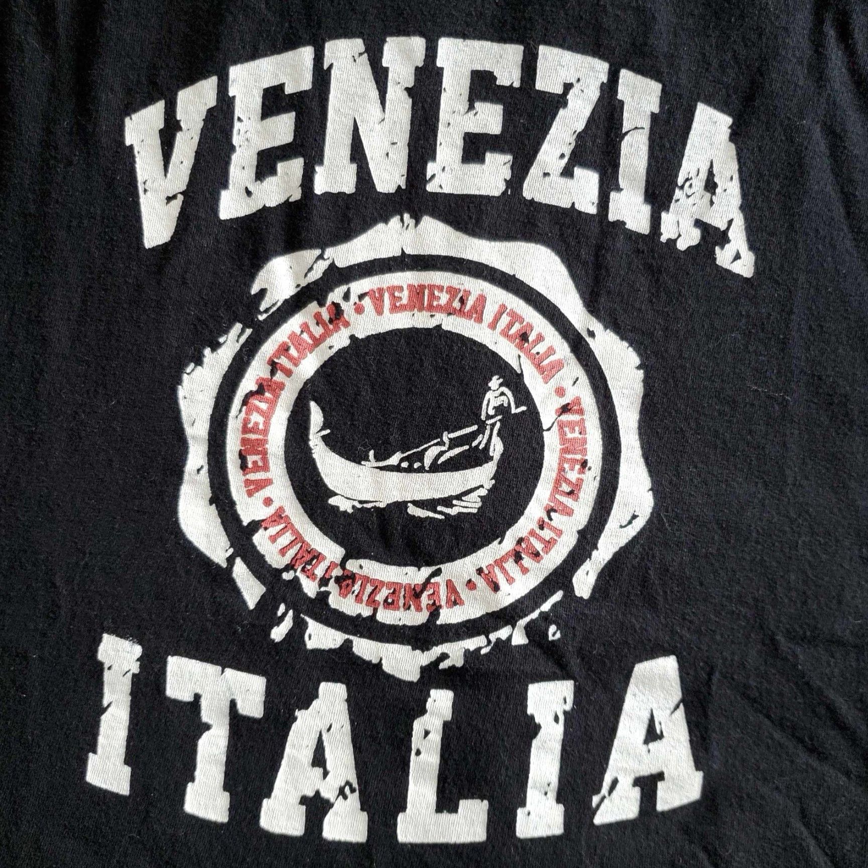 Vintage Venezia Italia T Shirt Black XL Souvenir Tee Travel Vacation Star Tag T-Shirt Men Vintage Stars Venezia Italia Size US XL / EU 56 / 4 - 8 Thumbnail