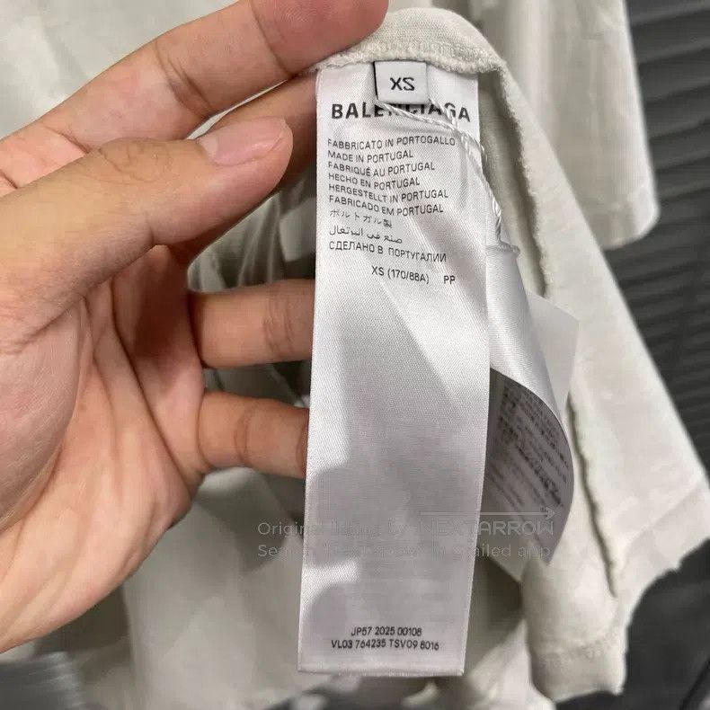 Balenciaga Balenciaga Front and Back Embroidered Logo Short Sleeve Size US XS / EU 42 / 0 - 6 Thumbnail
