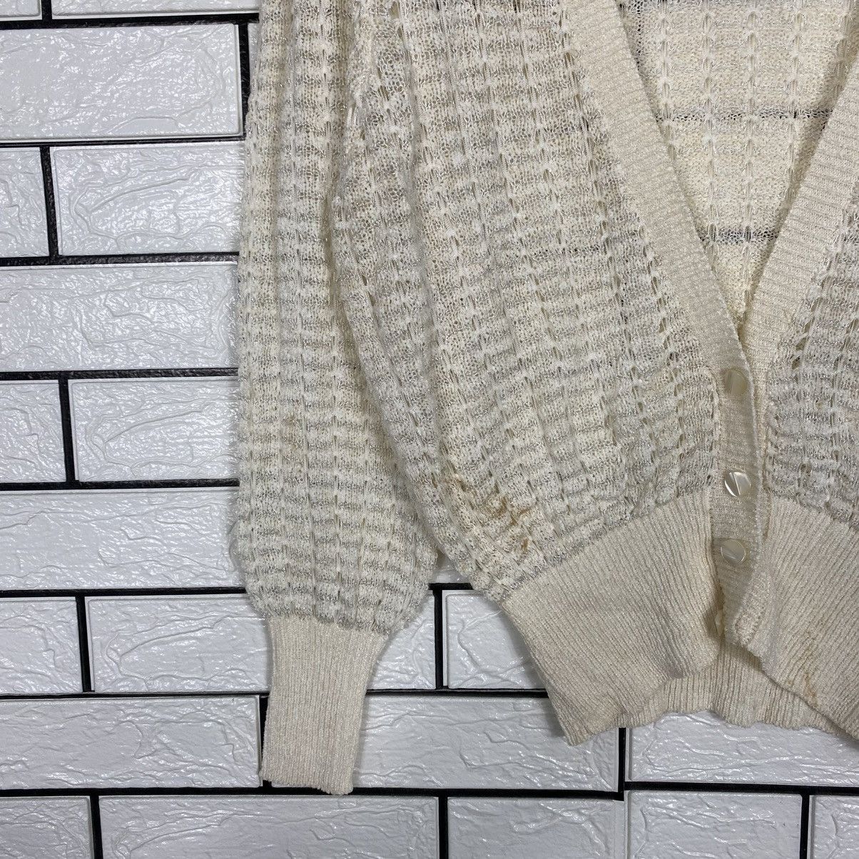 Japanese Brand Alamari Cropped Button Cardigan Issey Miyake Size US M / EU 48-50 / 2 - 5 Thumbnail