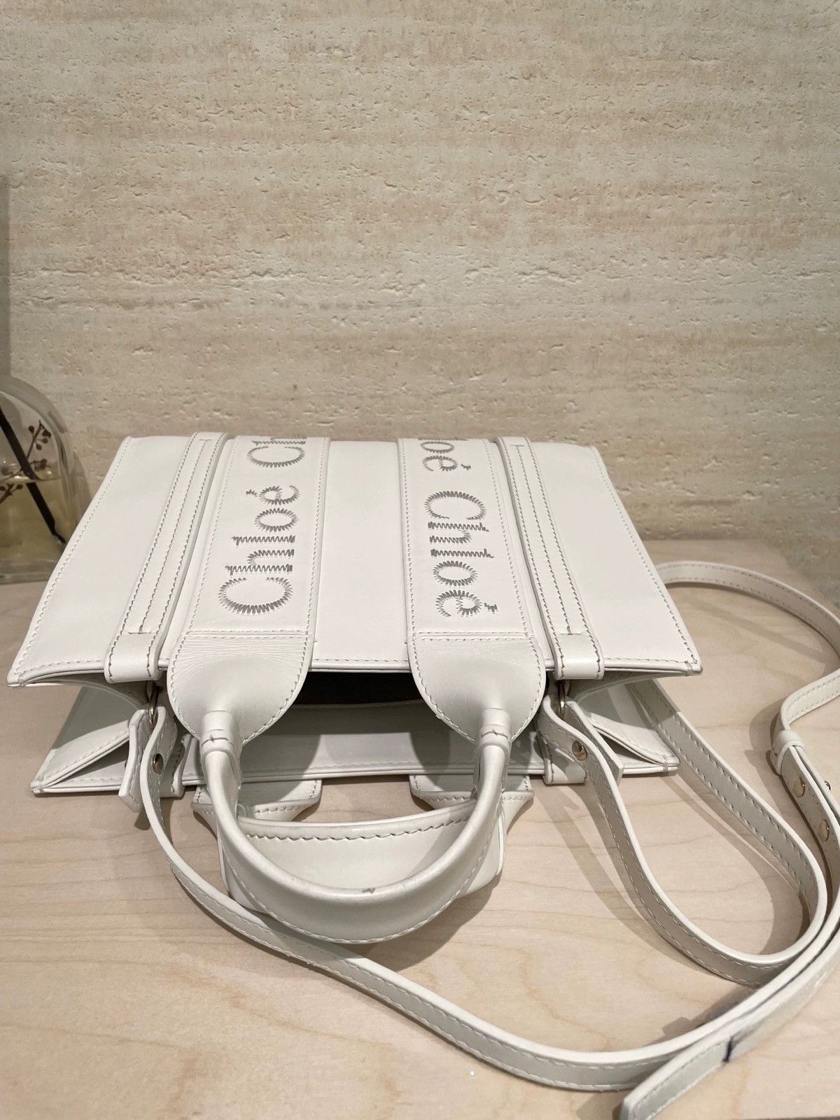 Chloe Chloe Woody Small Leather Tote Bag Size ONE SIZE - 2 Thumbnail