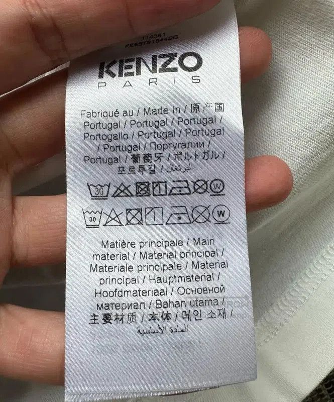 Kenzo KENZO White Cotton Embroidered T-Shirt . Size US M / EU 48-50 / 2 - 8 Thumbnail