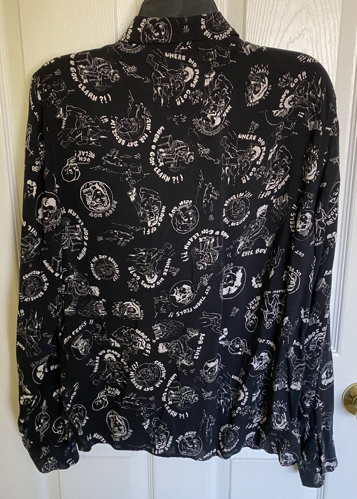 Allsaints Allsaints Feels Men’s Black Camp Collar Shirt Medium Size US M / EU 48-50 / 2 - 4 Thumbnail
