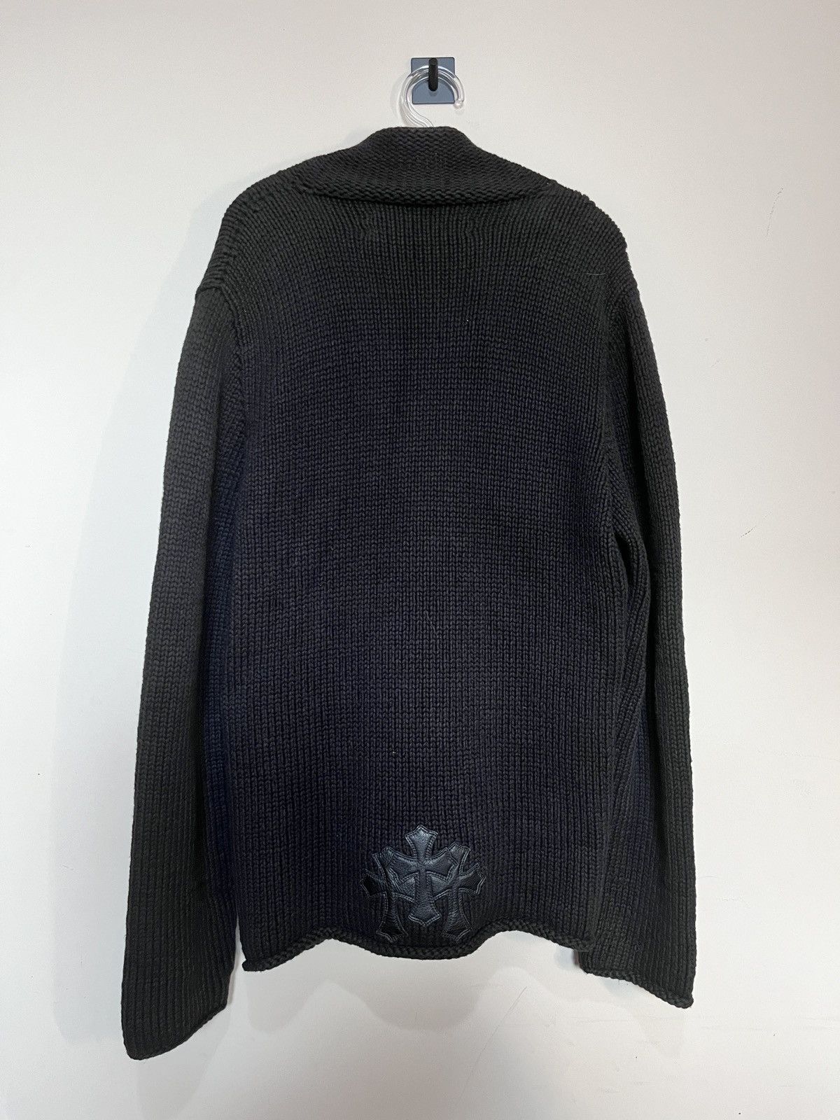 image of Chrome Hearts Knit Jacket in Black, Men's (Size Large)