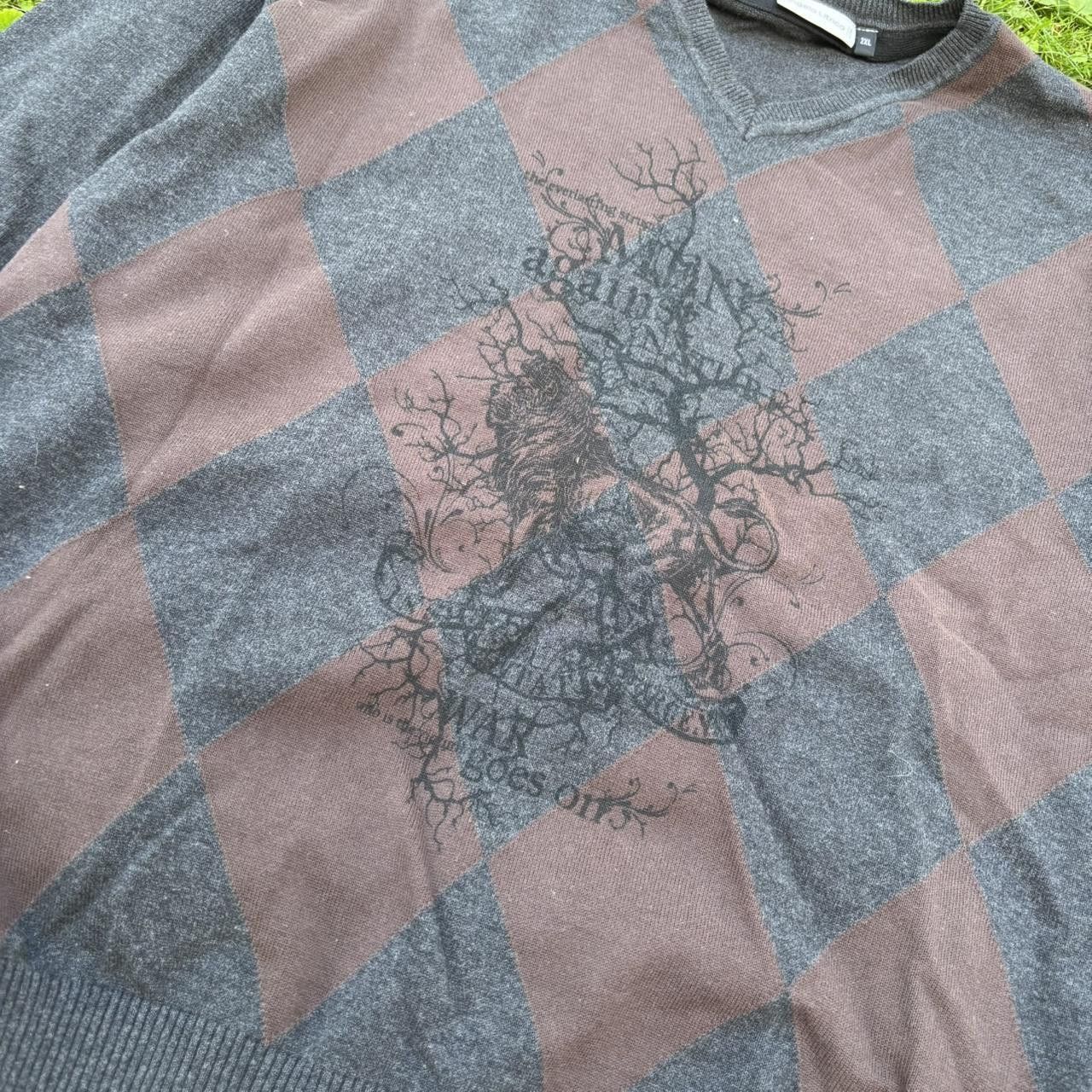 Japanese Brand Vintage y2k 90s sigilism affliction style sweater Size US XXL / EU 58 / 5 - 3 Thumbnail