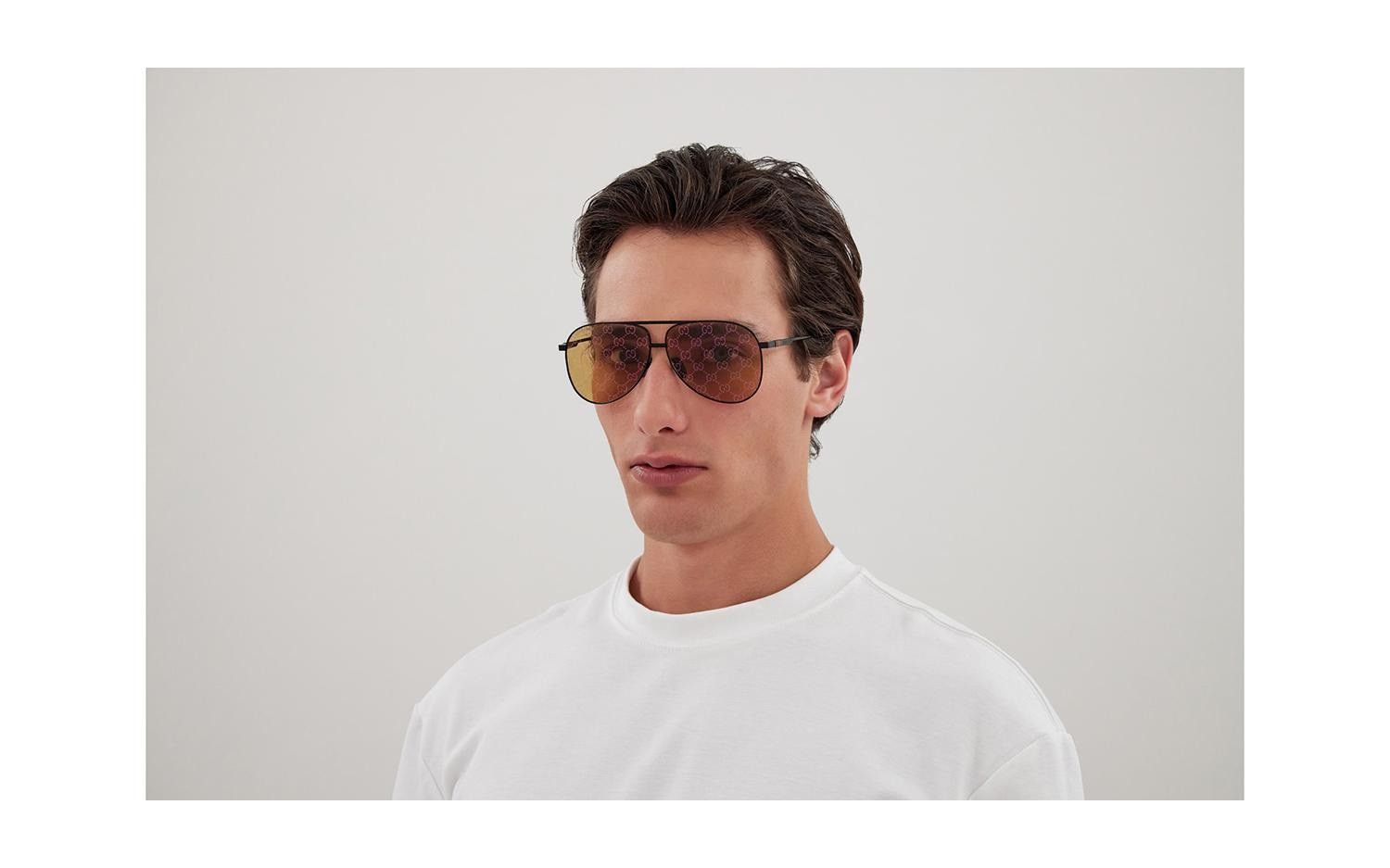 Gucci NEW Gucci GG1677S 005 Pilot Unisex Sunglasses Size ONE SIZE - 11 Thumbnail