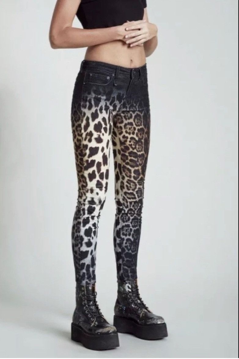 R13 Skinny Leopard Jeans. Size 29 Size 29" - 3 Thumbnail