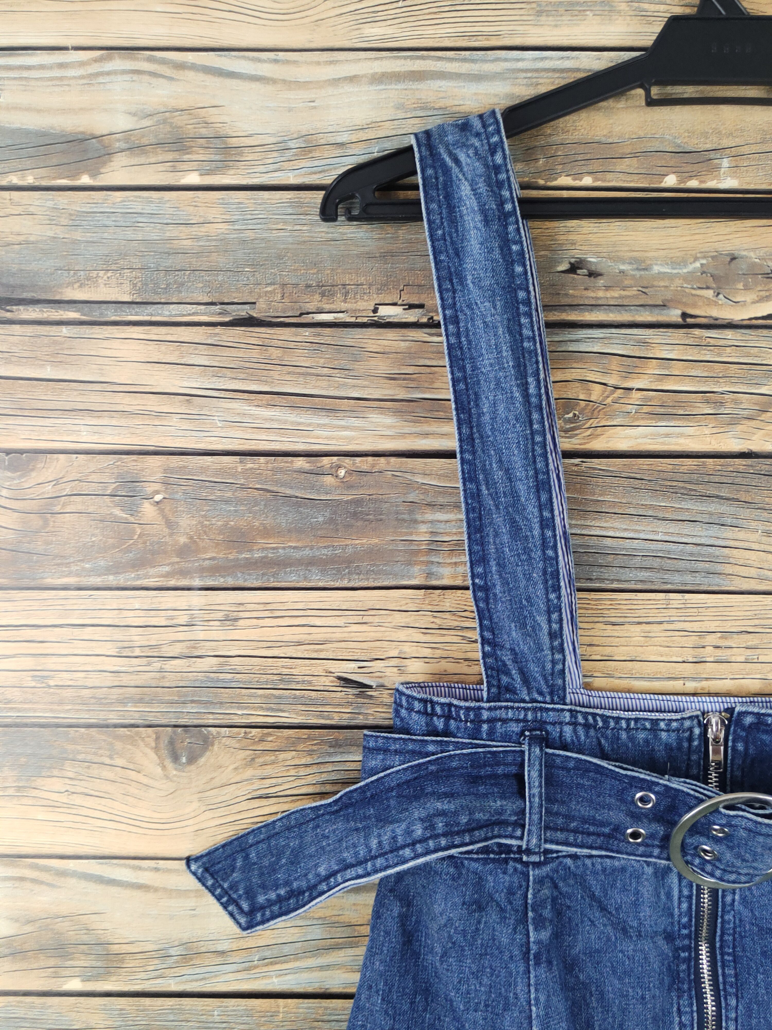 Japanese Brand × Vintage Etam Weekend Blue Denim vintage Skirt Jumpsuits Size 28" / US 6 / IT 42 - 3 Thumbnail