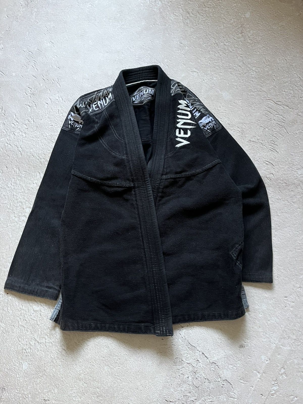 Other Venum "Elite" Brazilian Jiu-Jitsu (BJJ) Gi – Black/Silver Size US M / EU 48-50 / 2 - 1 Thumbnail