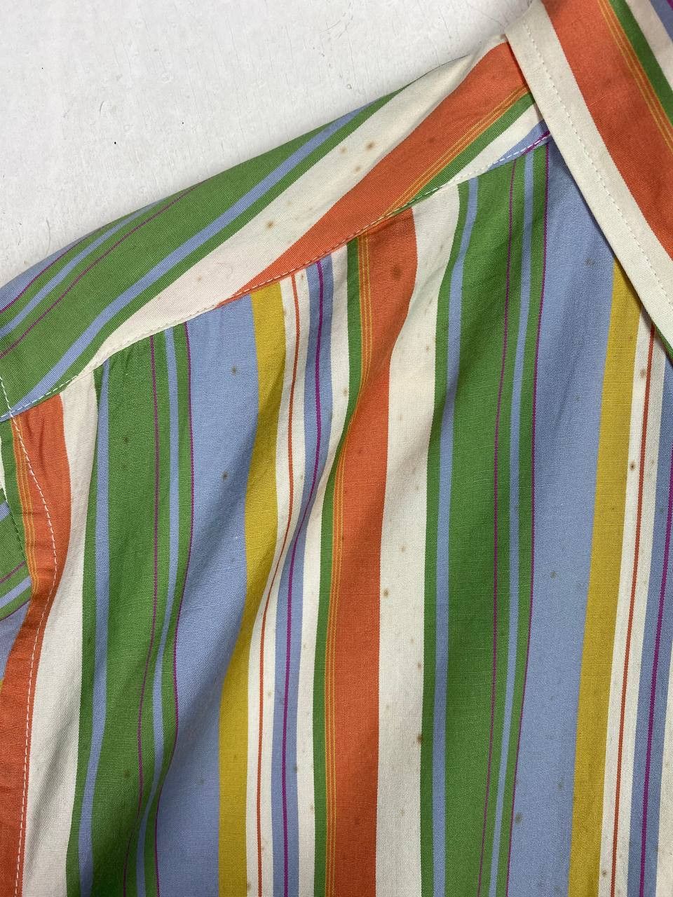 Junko Shimada vintage 90s maxfli by junko shimada striped shirt Size US L / EU 52-54 / 3 - 3 Thumbnail