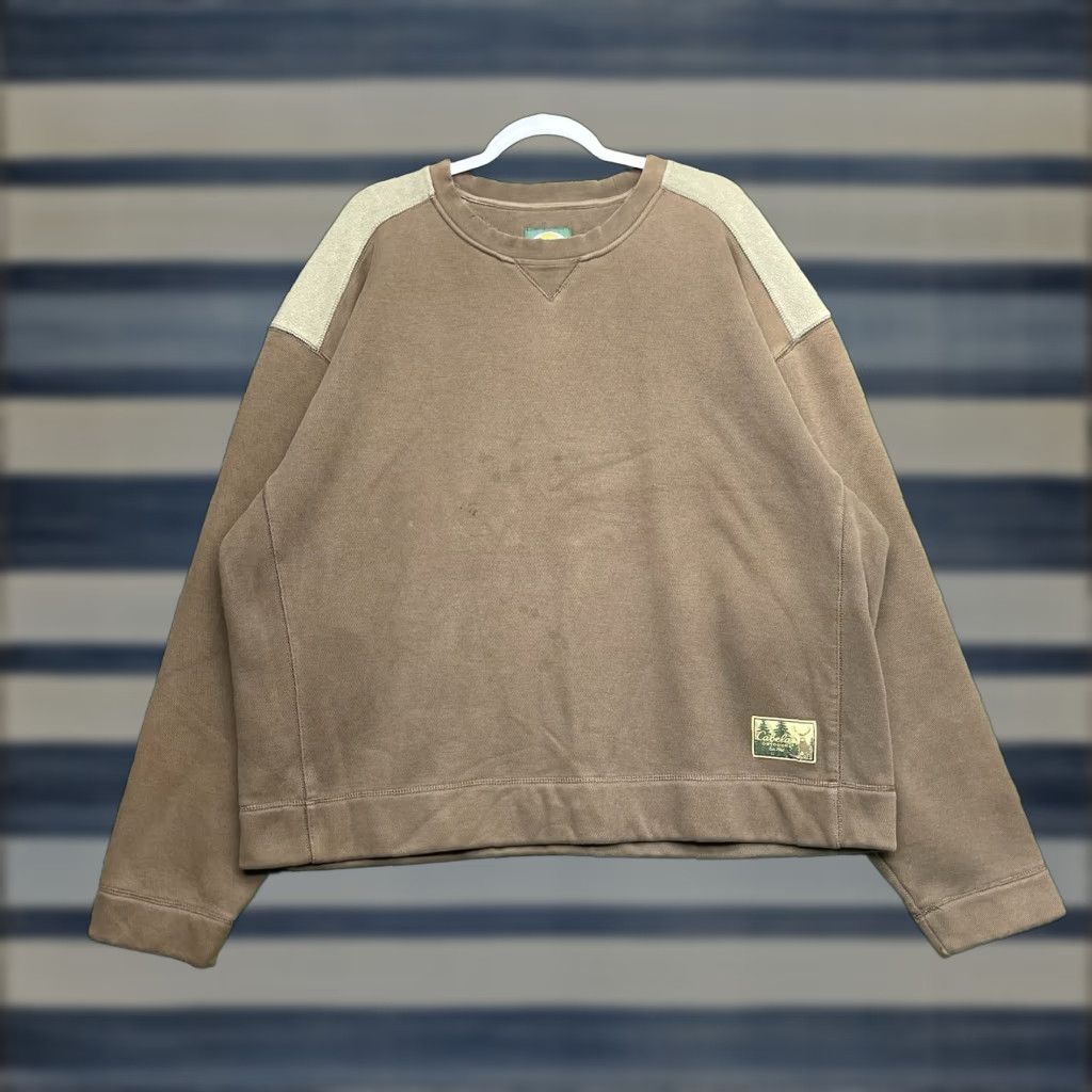 Vintage Cabela's Fleece Sweatshirt Mens 2XL Hunting Thermal Outdoor Comfort Brown Warm Pullover Crew Neck Graphic Logo Embroidered All Seasons Size US XXL / EU 58 / 5 - 1 Thumbnail