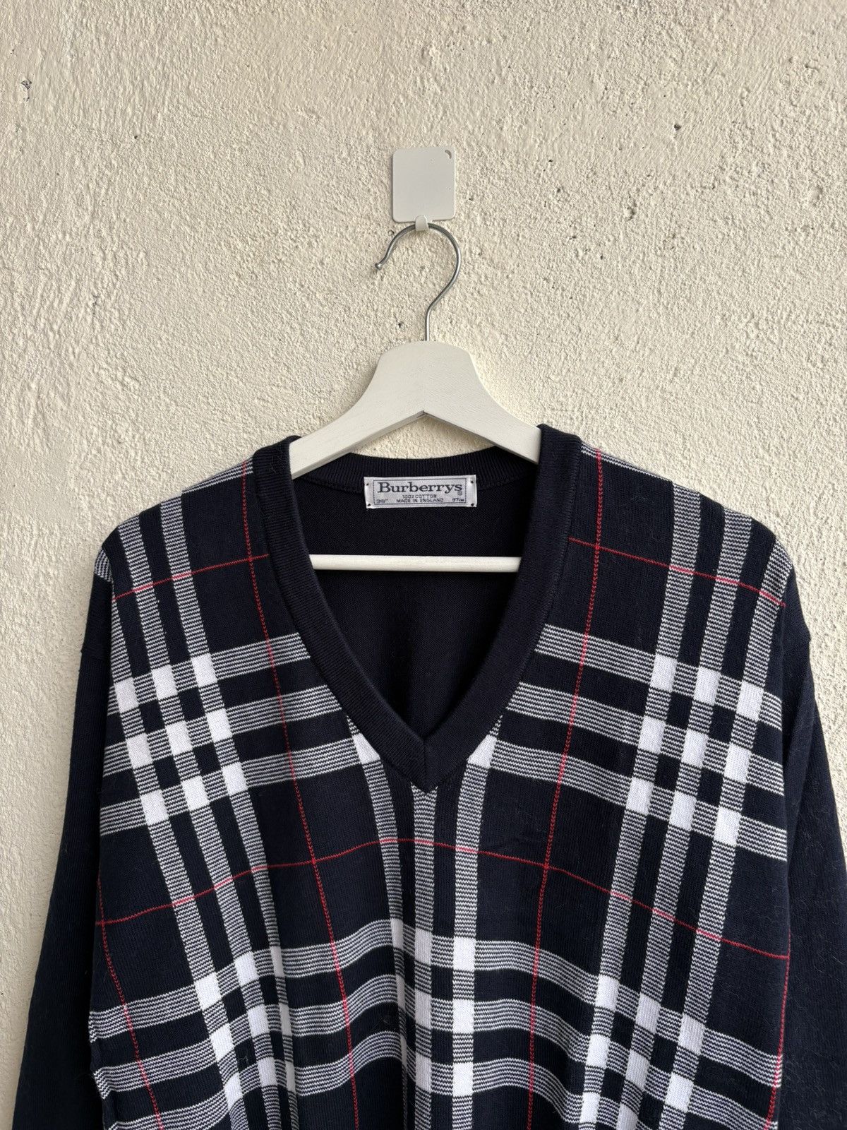 Burberry 2000s Burberry Luxury knit Novacheck Size US M / EU 48-50 / 2 - 2 Thumbnail