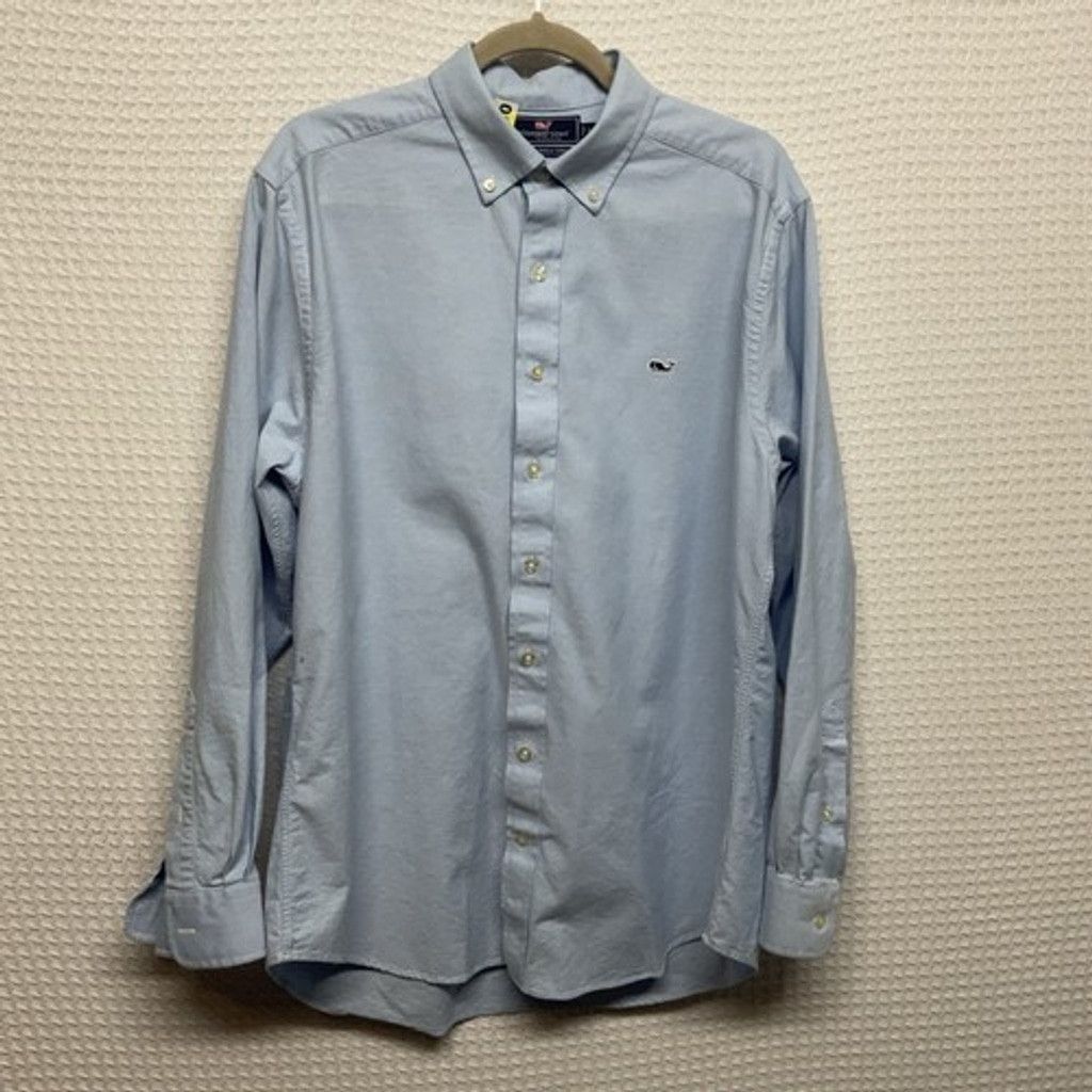 Vineyard Vines Vineyard Vines Slim Fit Blue Button Up Whale Shirt Men L Size US L / EU 52-54 / 3 - 7 Thumbnail