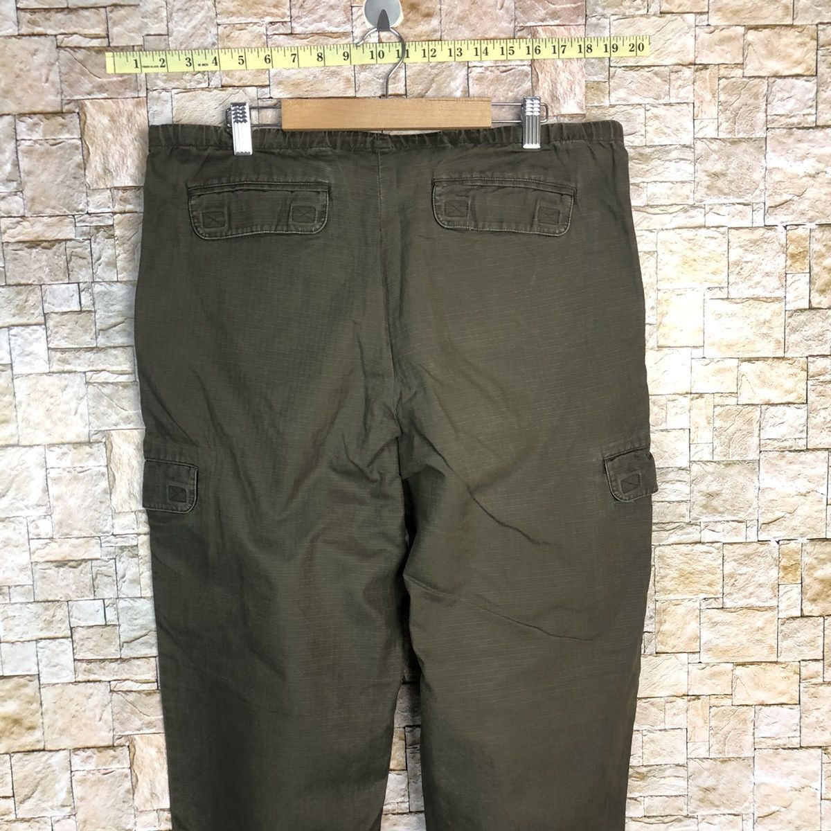 L.L. Bean L.L.Bean Dark Green Cargo Multipocket Pants #A313 Size 30" / US 8 / IT 44 - 16 Thumbnail
