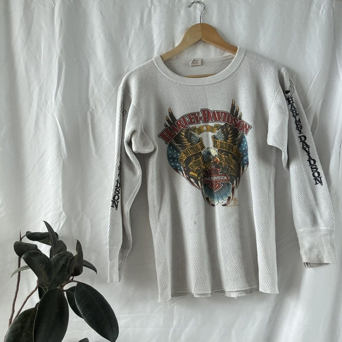 Vintage Vintage HARLEY DAVIDSON 3D EMBLEM thermal L/S Size US M / EU 48-50 / 2 - 1 Thumbnail