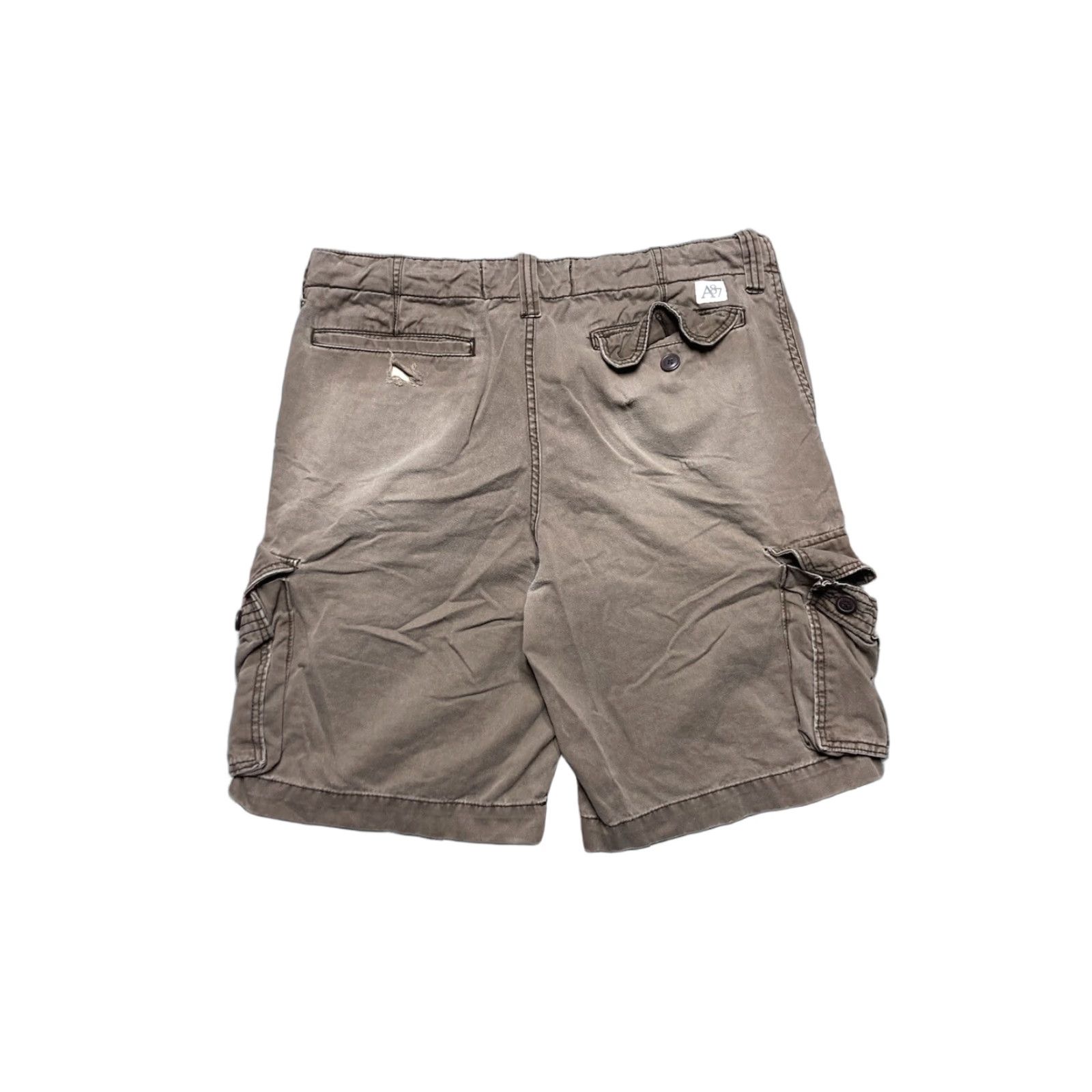 Vintage VINTAGE Aeropostale Cargo Shorts Baggy Skater Utility Tech Wide Leg 38 Brown Mens Cargo Shorts 38 Size US 38 / EU 54 - 1 Thumbnail