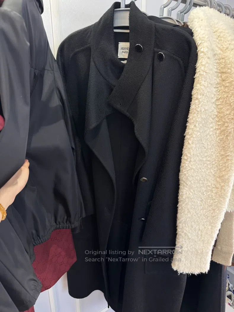 Hermes Hermes Cashmere trench coat Size XXS / US 00 / IT 34 - 1 Thumbnail