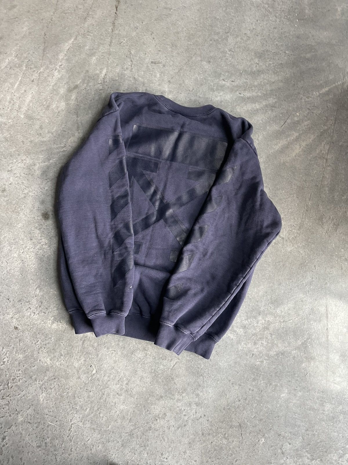 Off-White Off-White Tonal Crewneck Sweatshirt in Navy Size US L / EU 52-54 / 3 - 7 Thumbnail