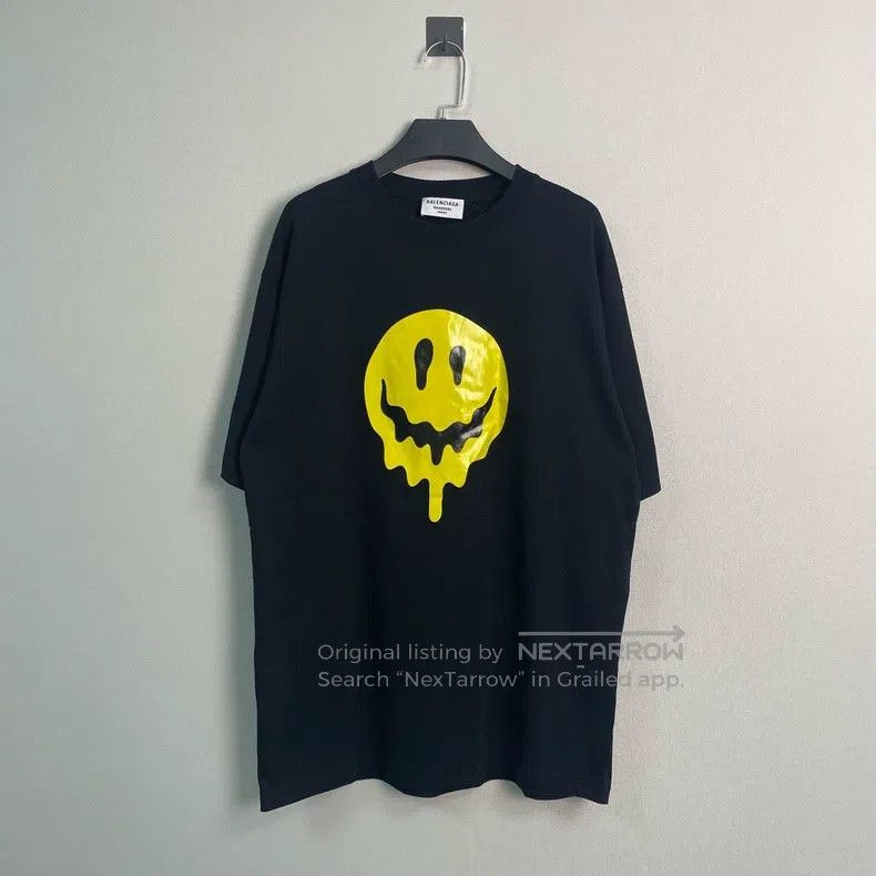 Balenciaga Balenciaga Dissolved smiley face print short sleeve/XS Size US XS / EU 42 / 0 - 1 Thumbnail