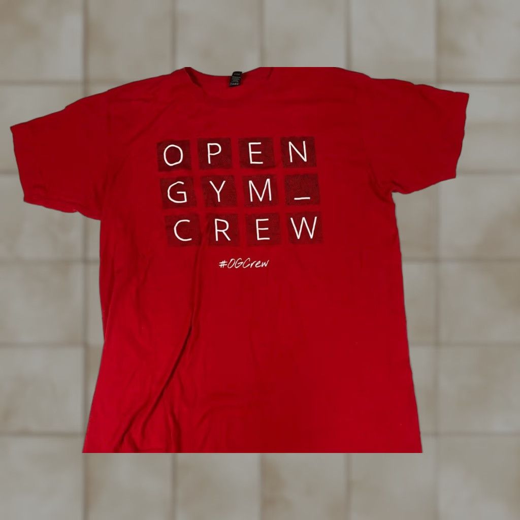 Tultex Tultex Open Gym Mens T-Shirt Short Sleeve Crew Neck Red Cotton Logo Vintage No Size US L / EU 52-54 / 3 - 1 Thumbnail