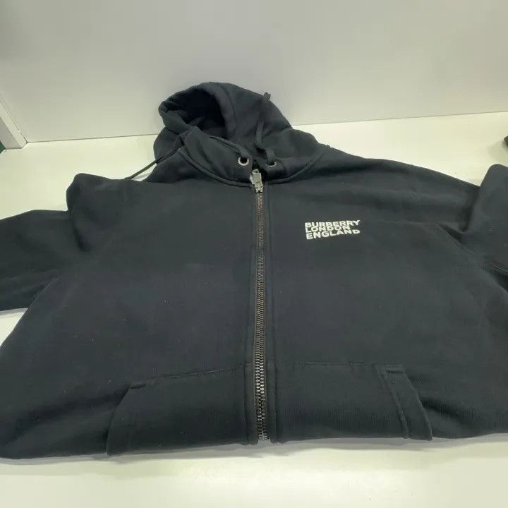 Burberry Burberry Burberry Black Zip-Up Long Sleeve Hoodie-2507 Size US L / EU 52-54 / 3 - 2 Thumbnail