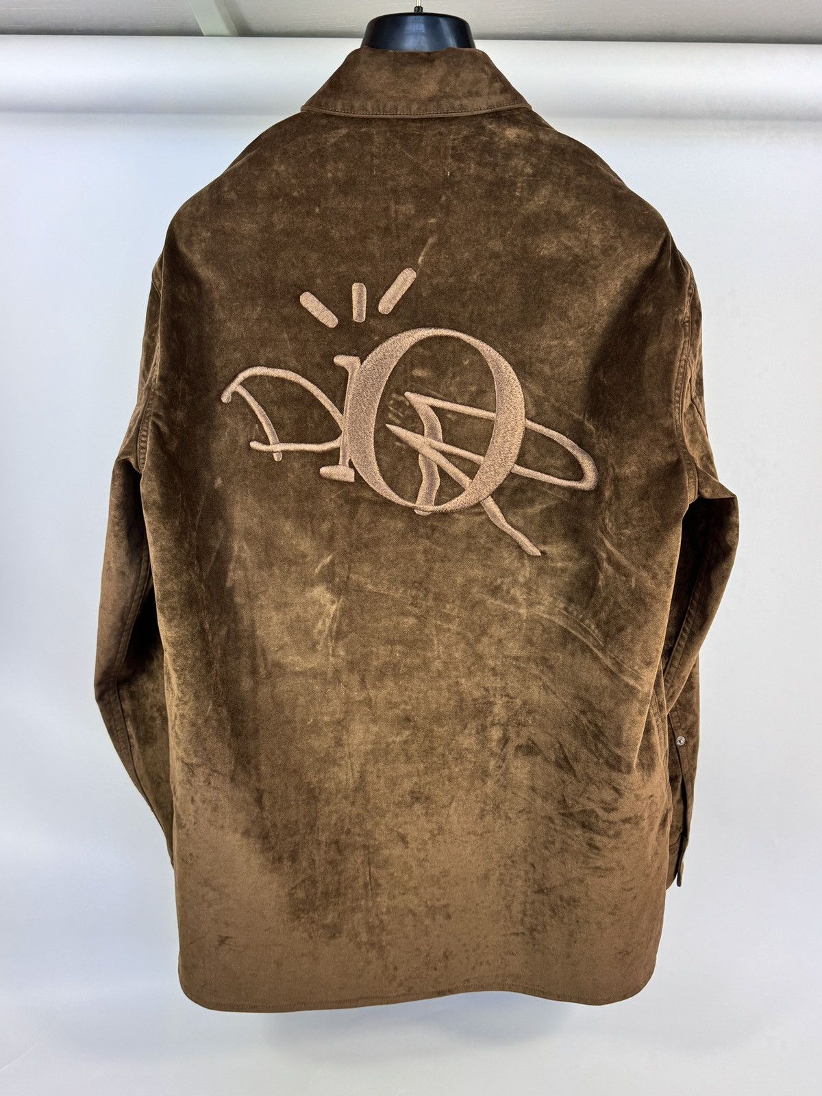 Dior LOGO EMBROIDERED VELVET JACKET Size US L / EU 52-54 / 3 - 2 Thumbnail