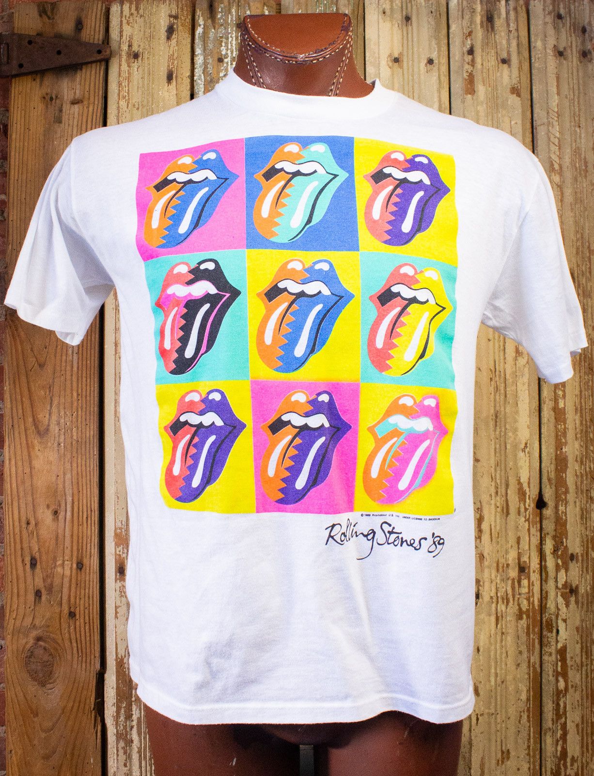 image of Band Tees x Vintage Rolling Stones North America Concert T Shirt 1989 in White, Men's (Size XL)