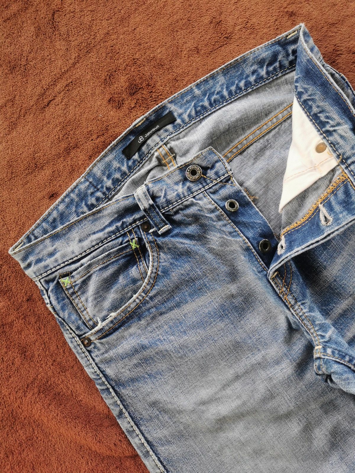 Johnbull Johnbull Selvedge Distressed Denim Shorts Size US 30 / EU 46 - 2 Thumbnail