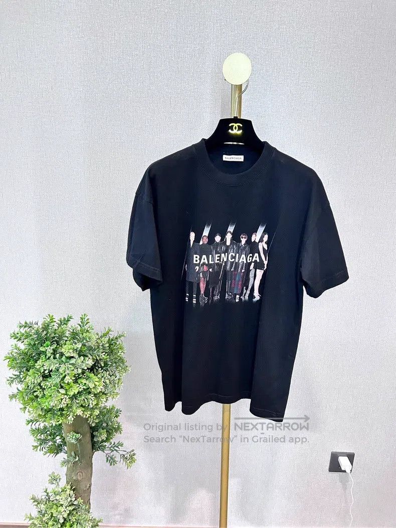 Balenciaga Balenciaga Black designer portrait band electro-acoustic s Size S / US 4 / IT 40 - 1 Thumbnail
