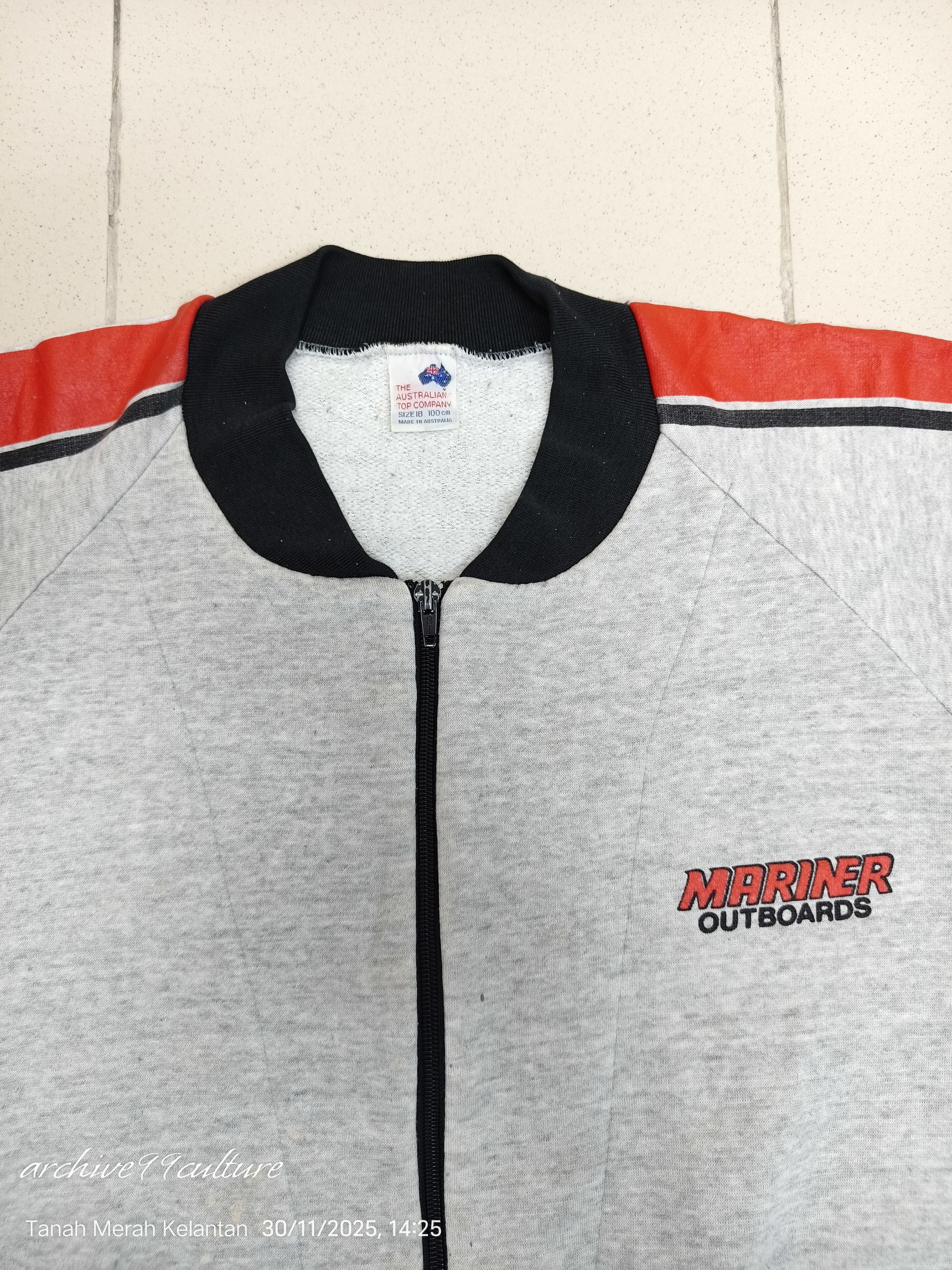 Vintage Vintage 80's Mariner Outboards merch trainer jacket Size US M / EU 48-50 / 2 - 11 Thumbnail