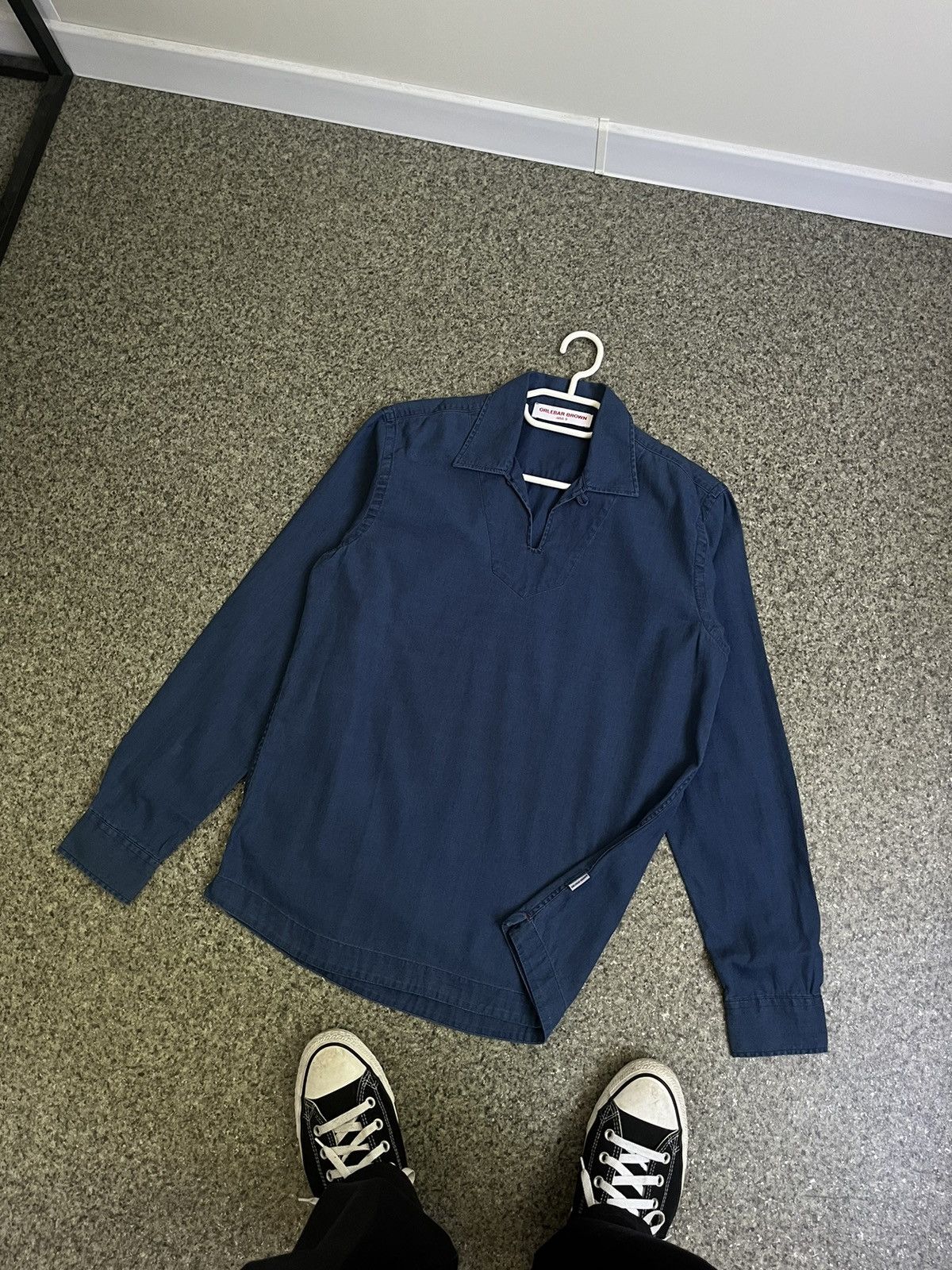 Orlebar Brown Long sleeve polo overshirt tee shirt S