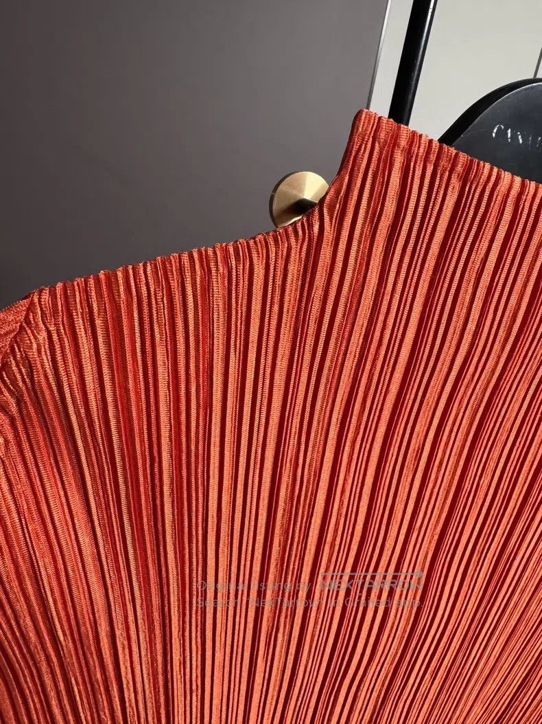 Issey Miyake Issey Miyake Glory Orange Half Turtleneck Long Sleeve Size L / US 10 / IT 46 - 2 Thumbnail