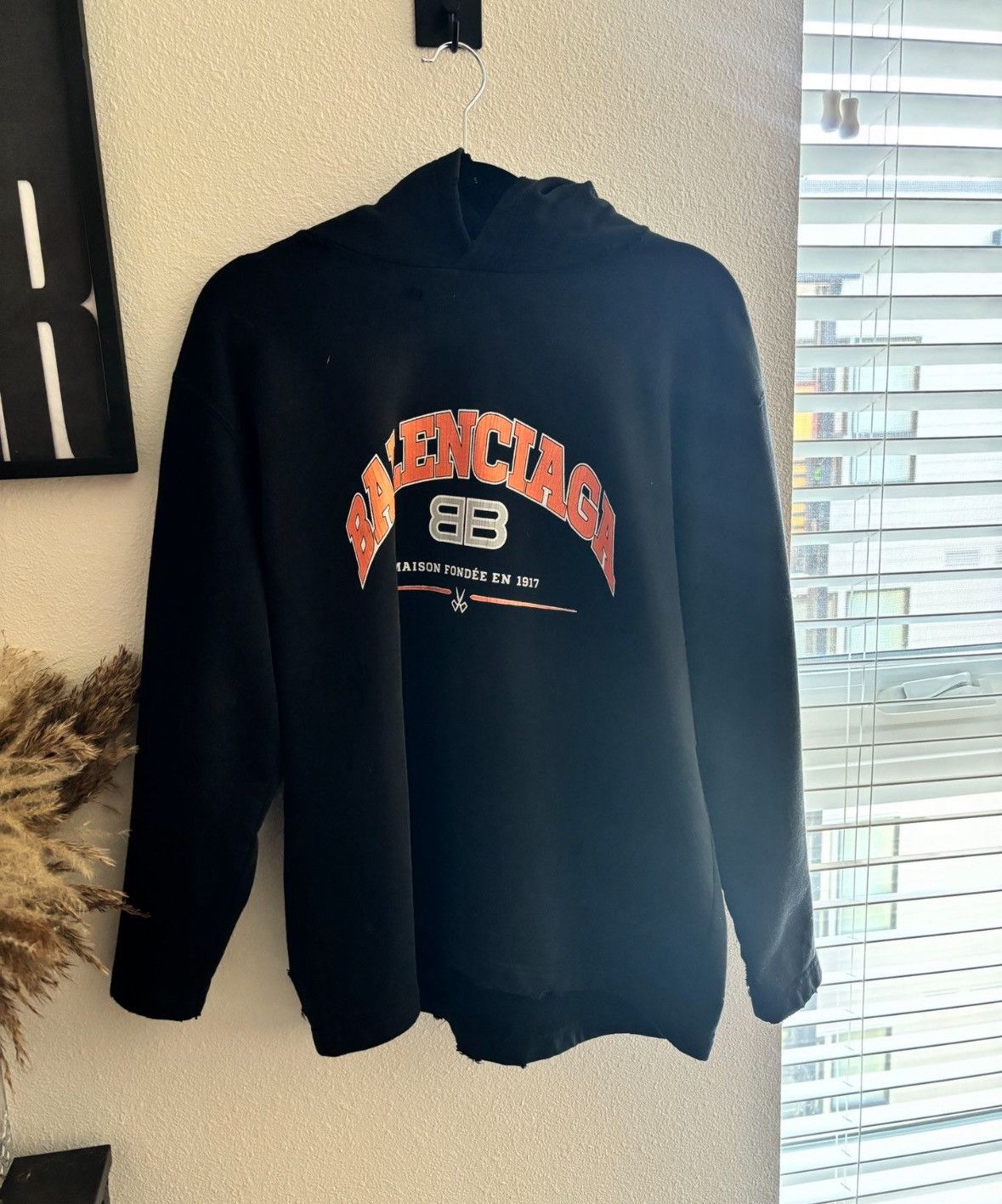Balenciaga Hoodie Distressed