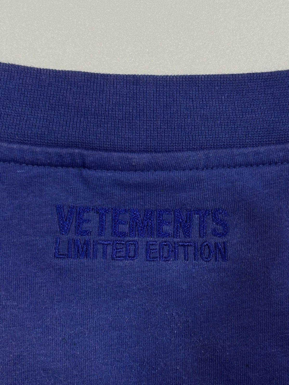 Vetements Vetements 'OnlyVetements' OnlyFans Logo T-Shirt Blue Size US S / EU 44-46 / 1 - 8 Thumbnail