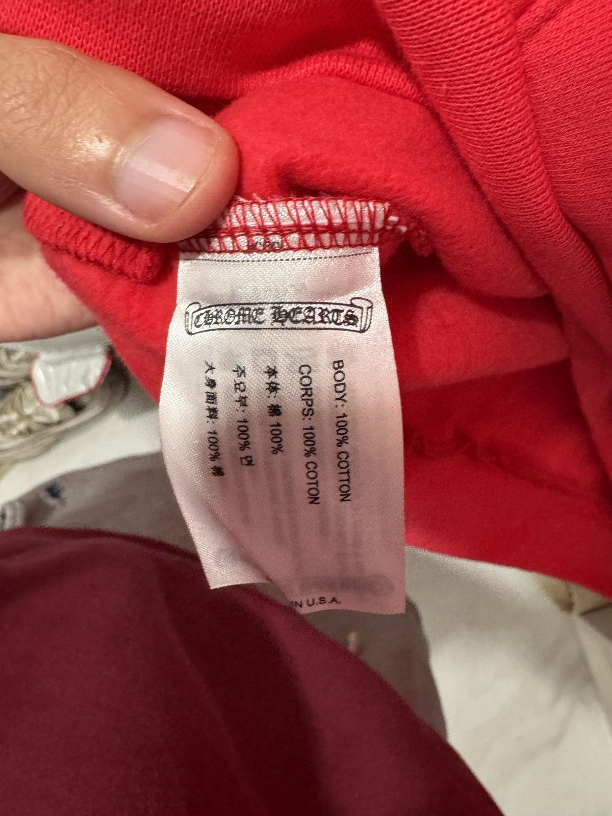 Chrome Hearts Chrome Hearts Red Hoodie Size US L / EU 52-54 / 3 - 10 Thumbnail