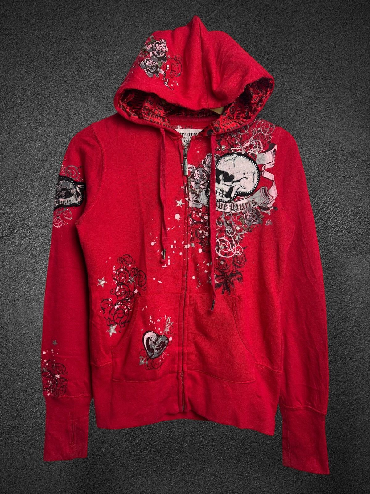 If Six Was Nine × Japanese Brand × Le Grande Bleu (L.G.B.) Gothic Japanese Skulls Hoodie Size US S / EU 44-46 / 1 - 1 Thumbnail