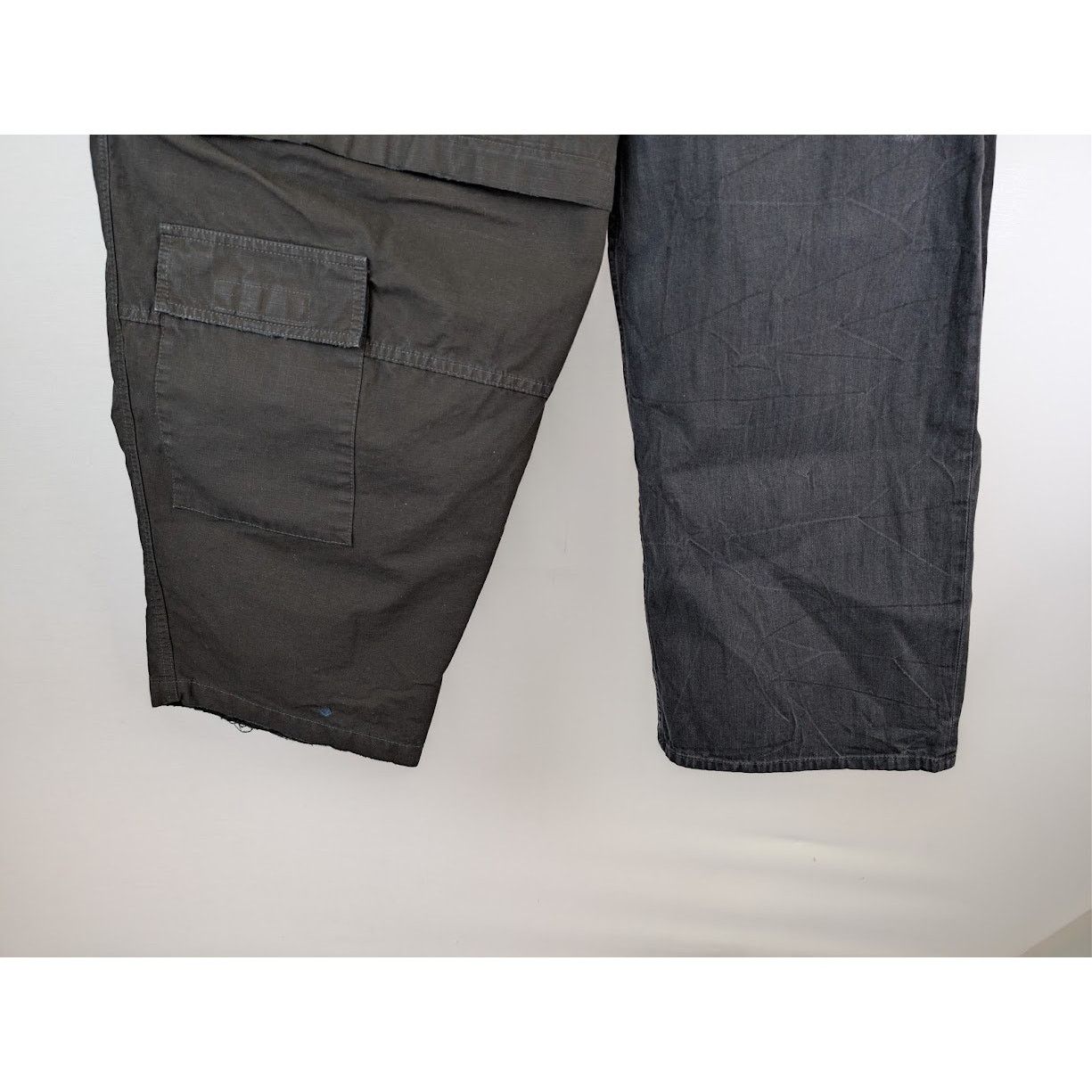 Balenciaga o1rshd1 Hybrid Baggy Denim Pants in Black Size US 30 / EU 46 - 3 Thumbnail