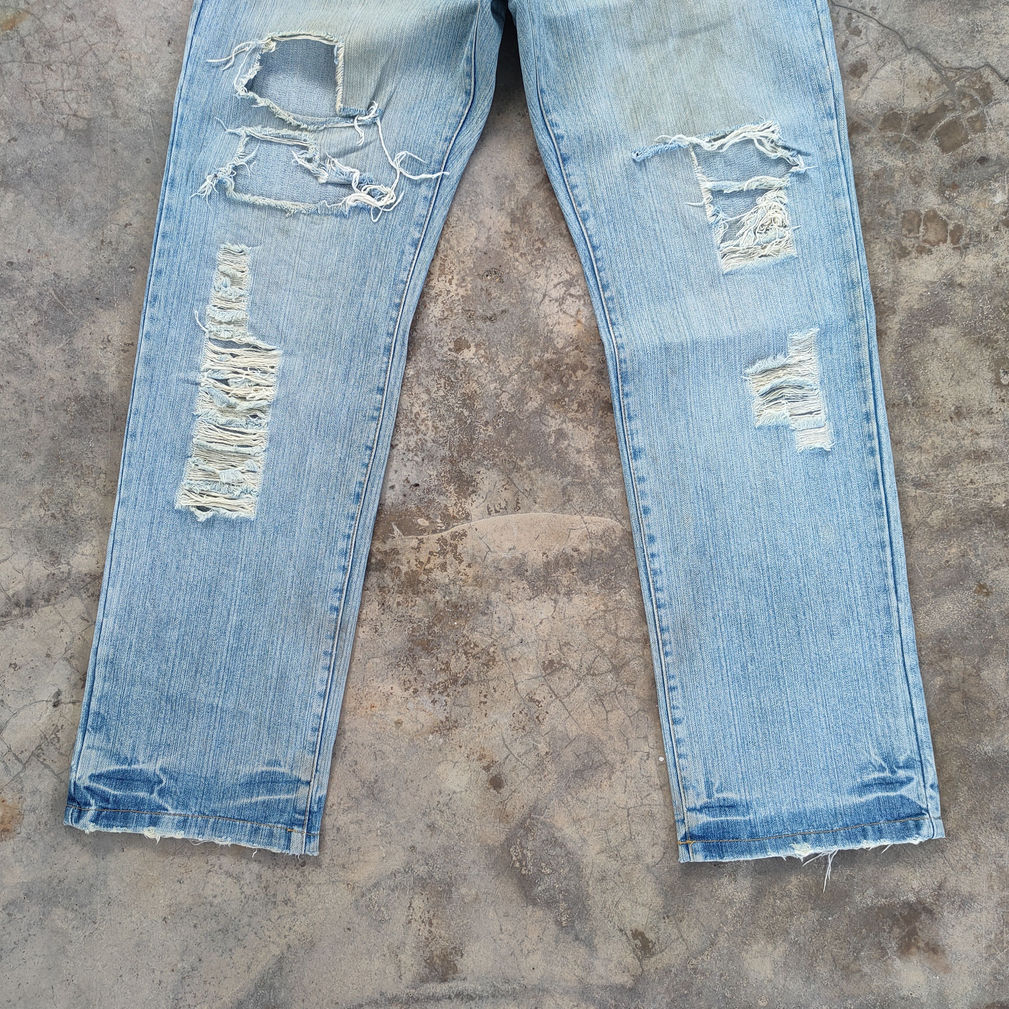 Japanese Brand × Jean × Vintage VINTAGE JAPANESE 1812 DISTRESSED FADED JEANS DENIM PANTS Size US 35 - 4 Thumbnail
