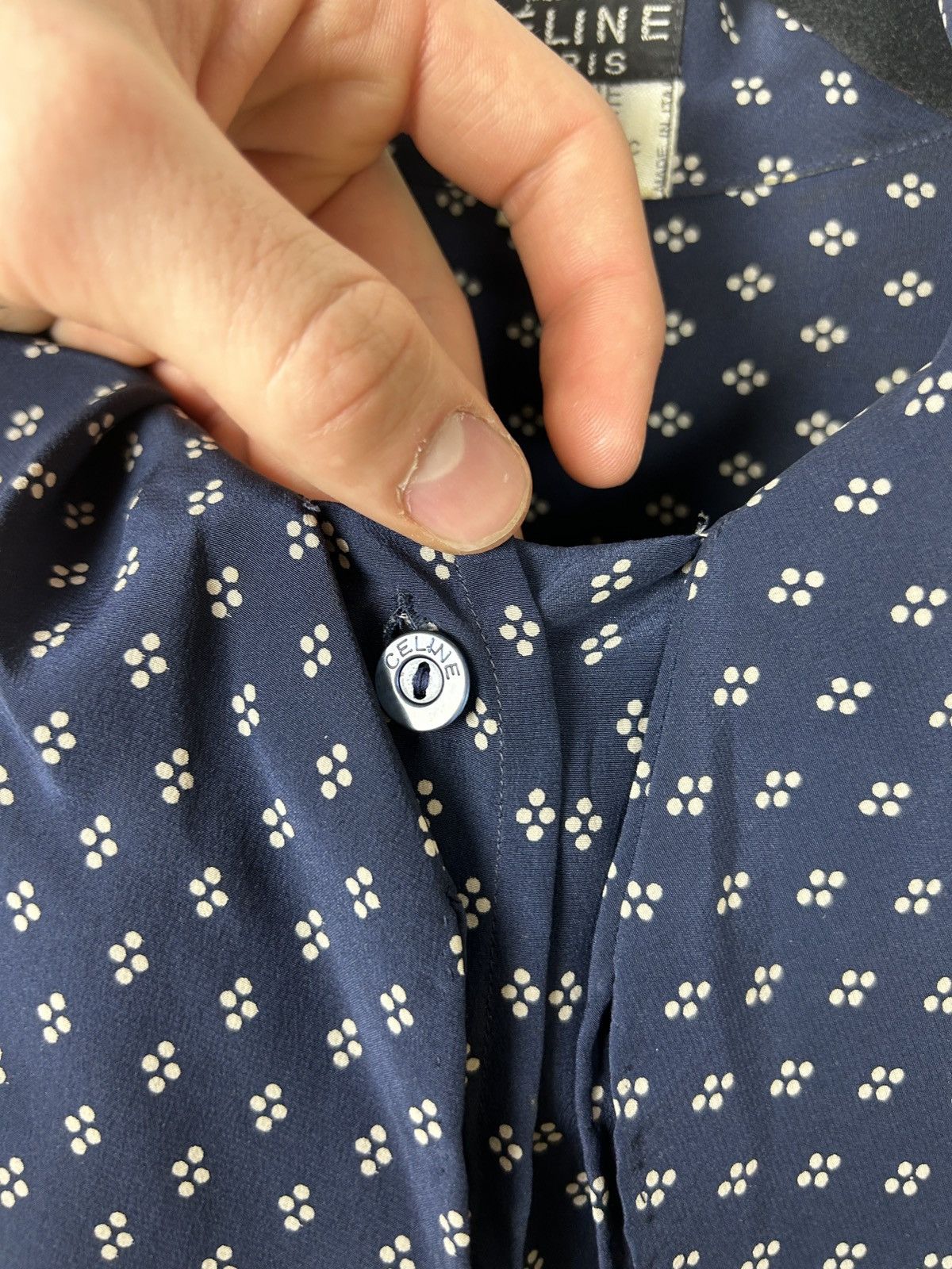 Celine Celine Black Silk Sample Shirt Size M / US 6-8 / IT 42-44 - 6 Thumbnail