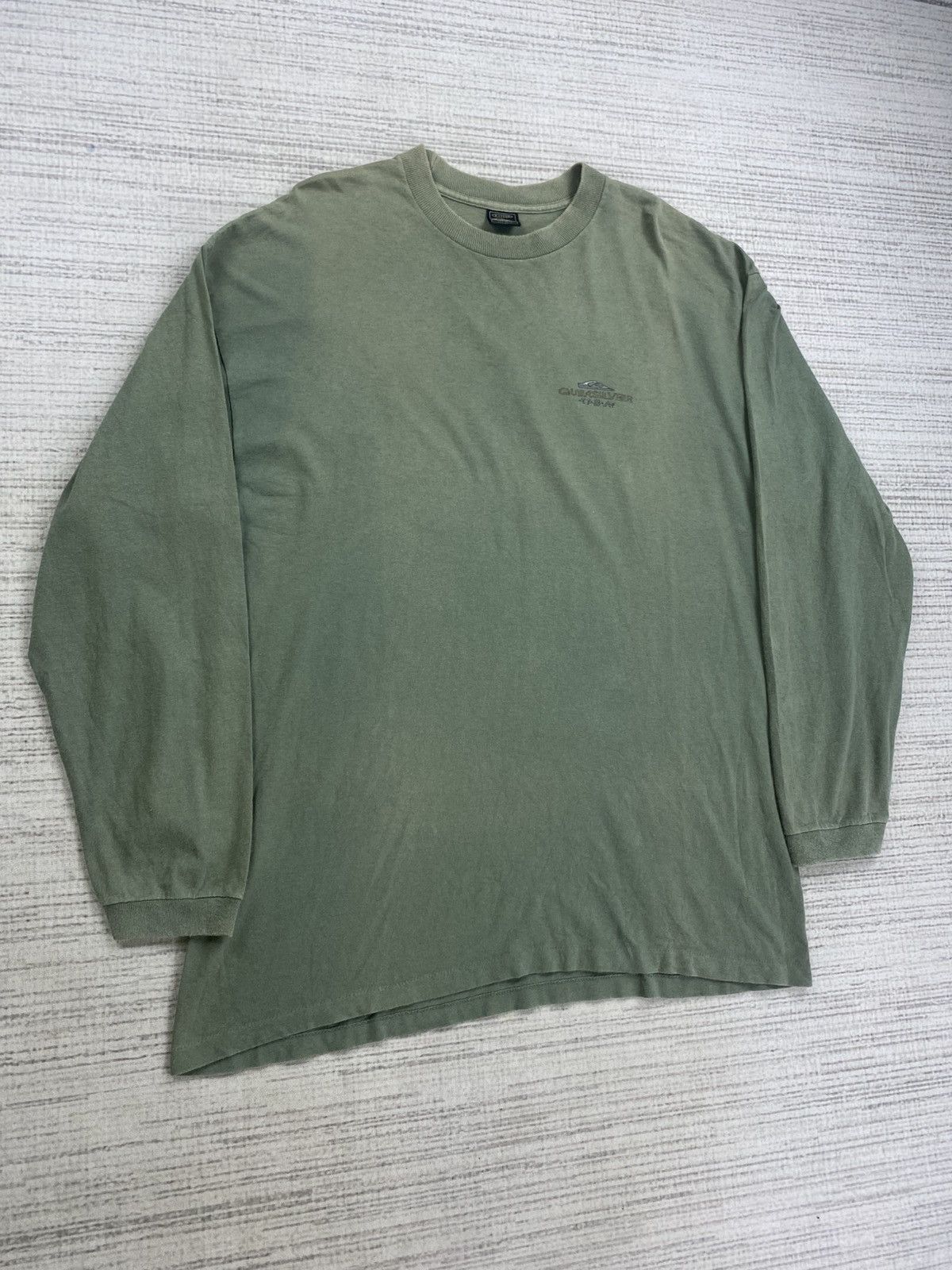 Quiksilver × Vintage Vintage Quicksilver Made In Usa Longsleeve Baggy Sweatshirt Size US L / EU 52-54 / 3 - 3 Thumbnail