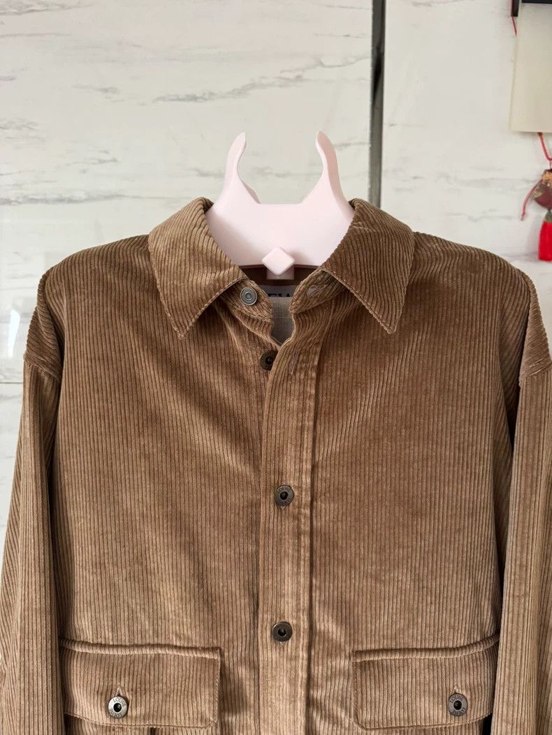 Loewe LOEWE Cotton jersey shirt jacket coat, light caramel Size XL / US 12-14 / IT 48-50 - 6 Thumbnail