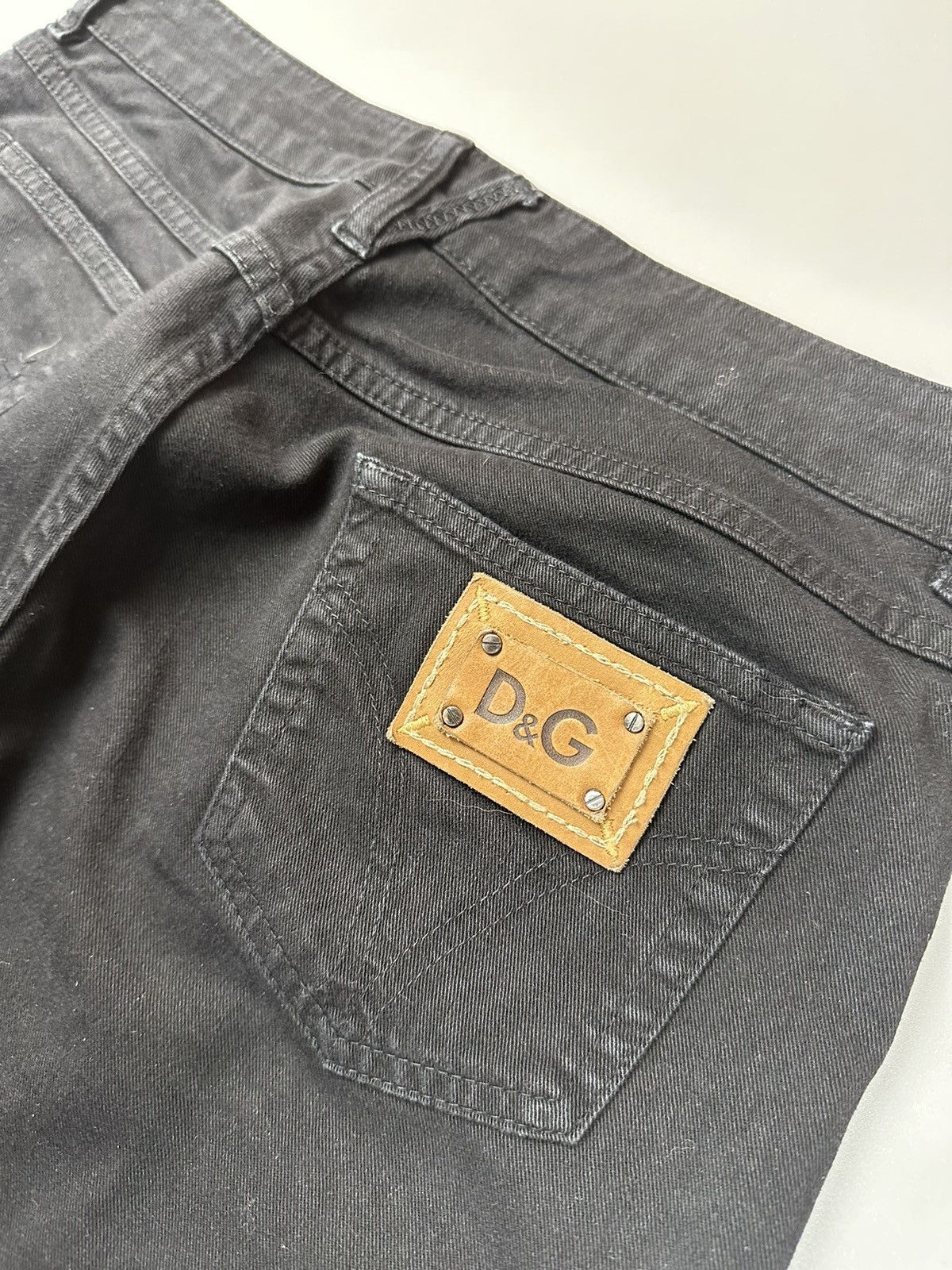 Dolce & Gabbana × Vintage Black tapered dolce&gabbana jeans 29 Size 29" - 4 Thumbnail