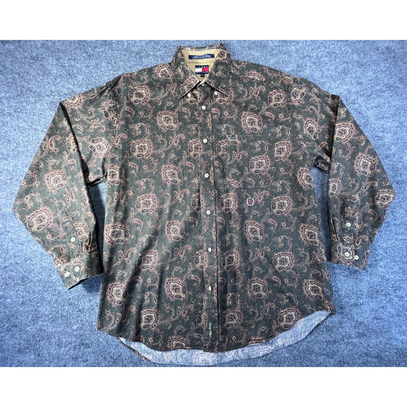 Tommy Hilfiger Tommy Hilfiger Shirt Mens M Paisley Button Long Sleeve 90s Size US M / EU 48-50 / 2 - 2 Thumbnail