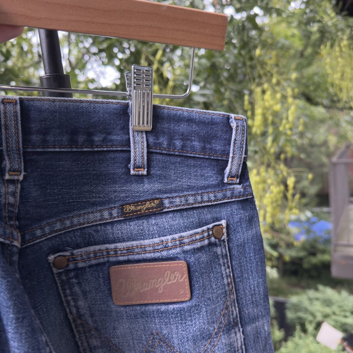 Vintage Thrashed Faded Distressed Wrangler Work Jeans ERD Grunge Size US 30 / EU 46 - 3 Thumbnail