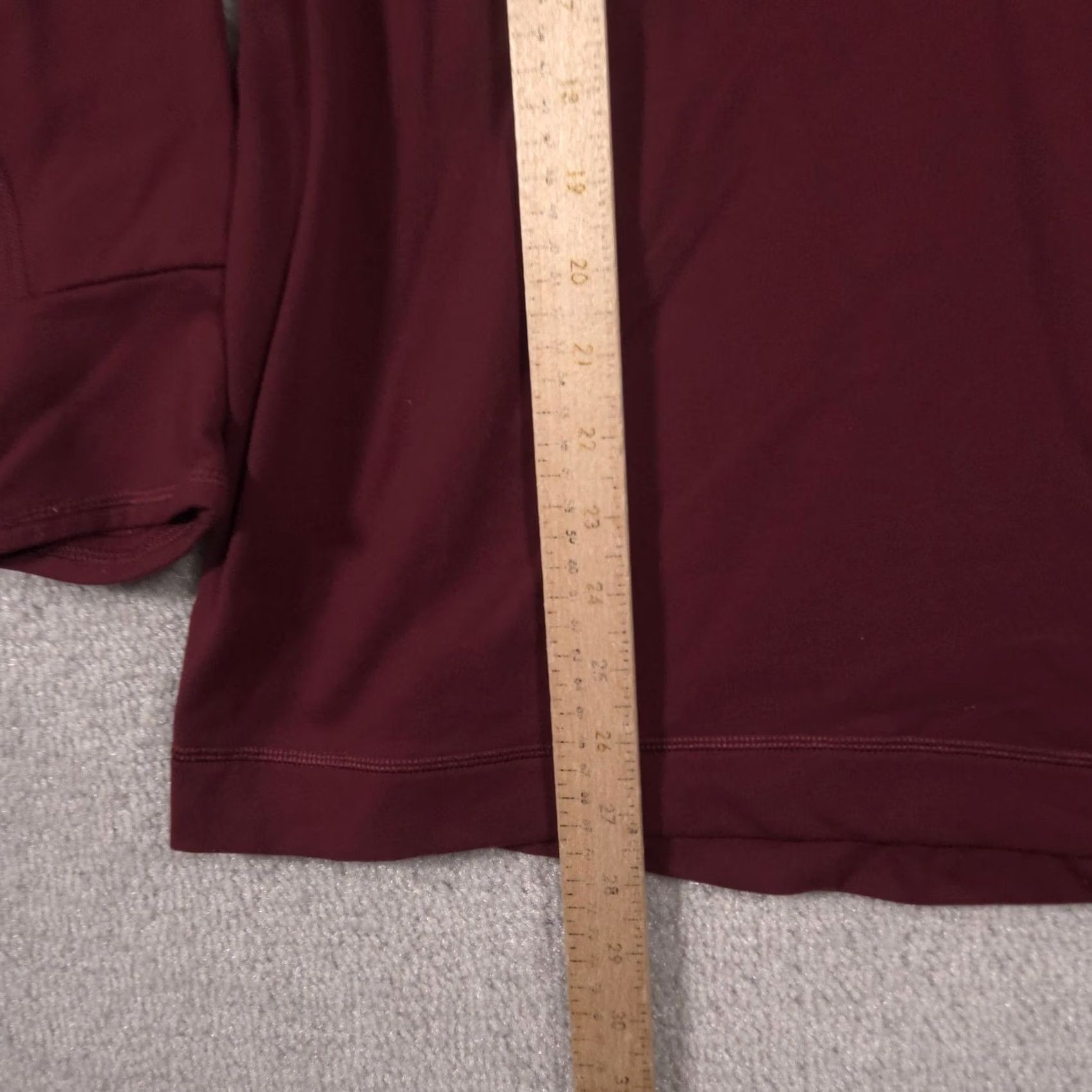 Duluth Trading Company Duluth Trading Co Hoodie Womens Large Red Lightweight Stretch V Neck Pullover Size L / US 10 / IT 46 - 7 Thumbnail
