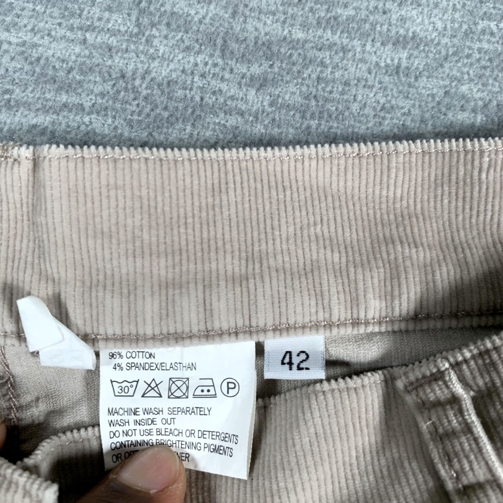 Vintage Blue Willi'S Corduroy Pants Men Beige Fit 42x31 Size US 42 / EU 58 - 5 Thumbnail